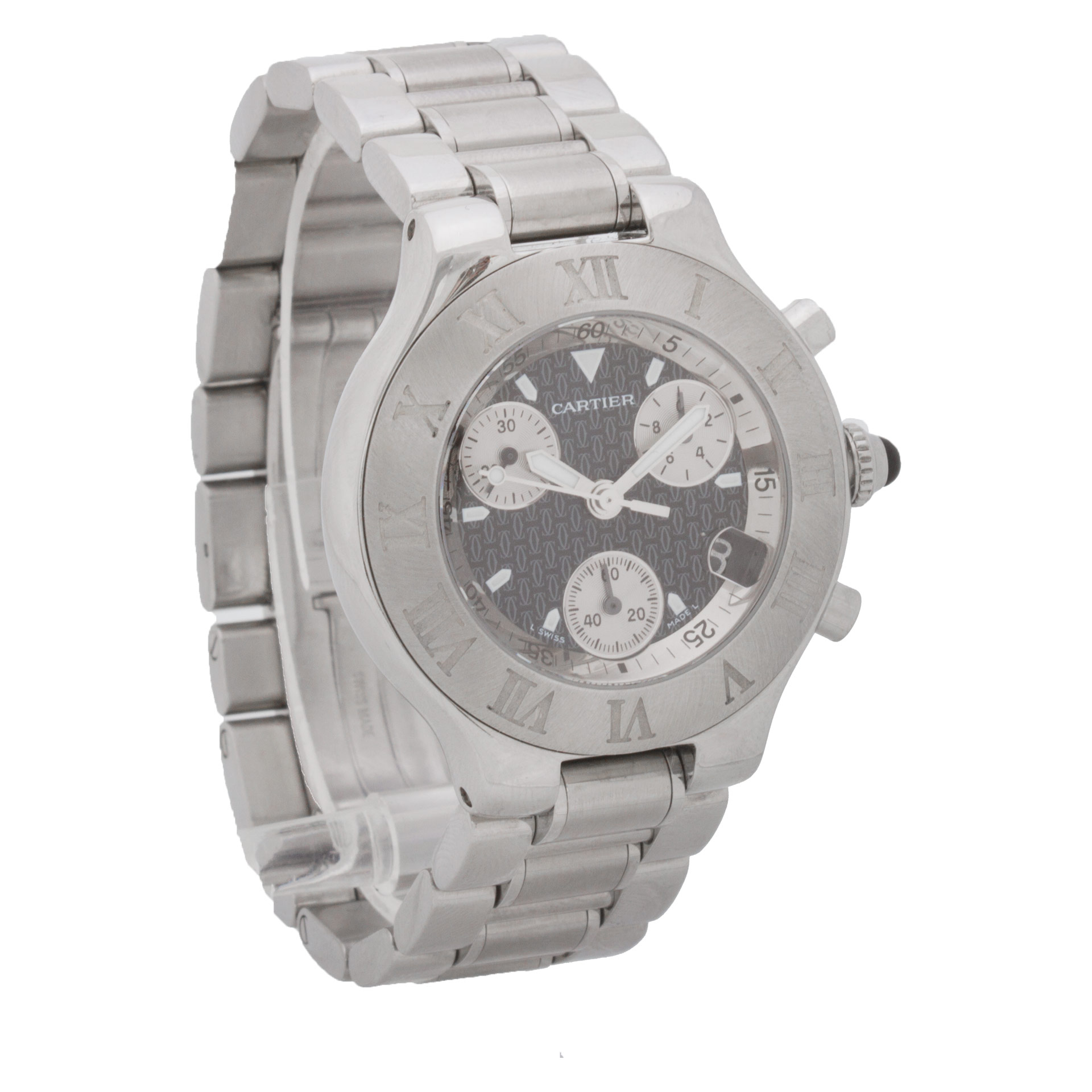 Cartier w10172t2. Chronoscaph Quartz Male Stainless Steel Watches Cartier w10172t2. Chronoscaph Quartz Male Stainless Steel Watches
