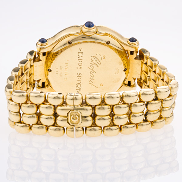 Chopard 27/6137-23 Happy Sport Quartz Female 18k yellow gold Watches Chopard 27/6137-23 Happy Sport Quartz Female 18k yellow gold Watches