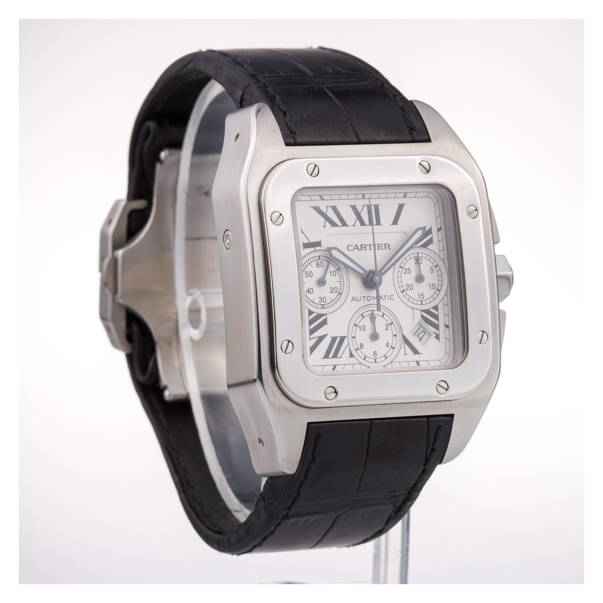 Cartier W20090X8 Santos 100 Automatic Male Stainless Steel Watches Cartier W20090X8 Santos 100 Automatic Male Stainless Steel Watches