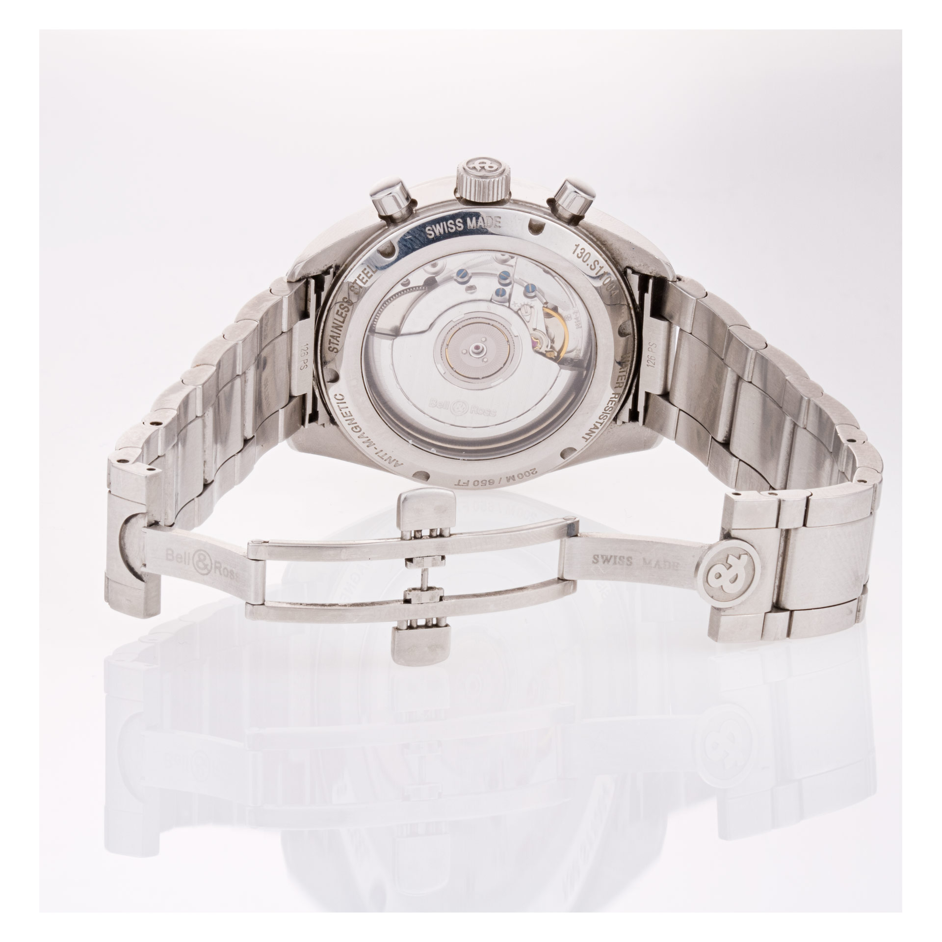 Bell & Ross BR-126 vintage 126 Automatic Male Stainless Steel Watches Bell & Ross BR-126 vintage 126 Automatic Male Stainless Steel Watches