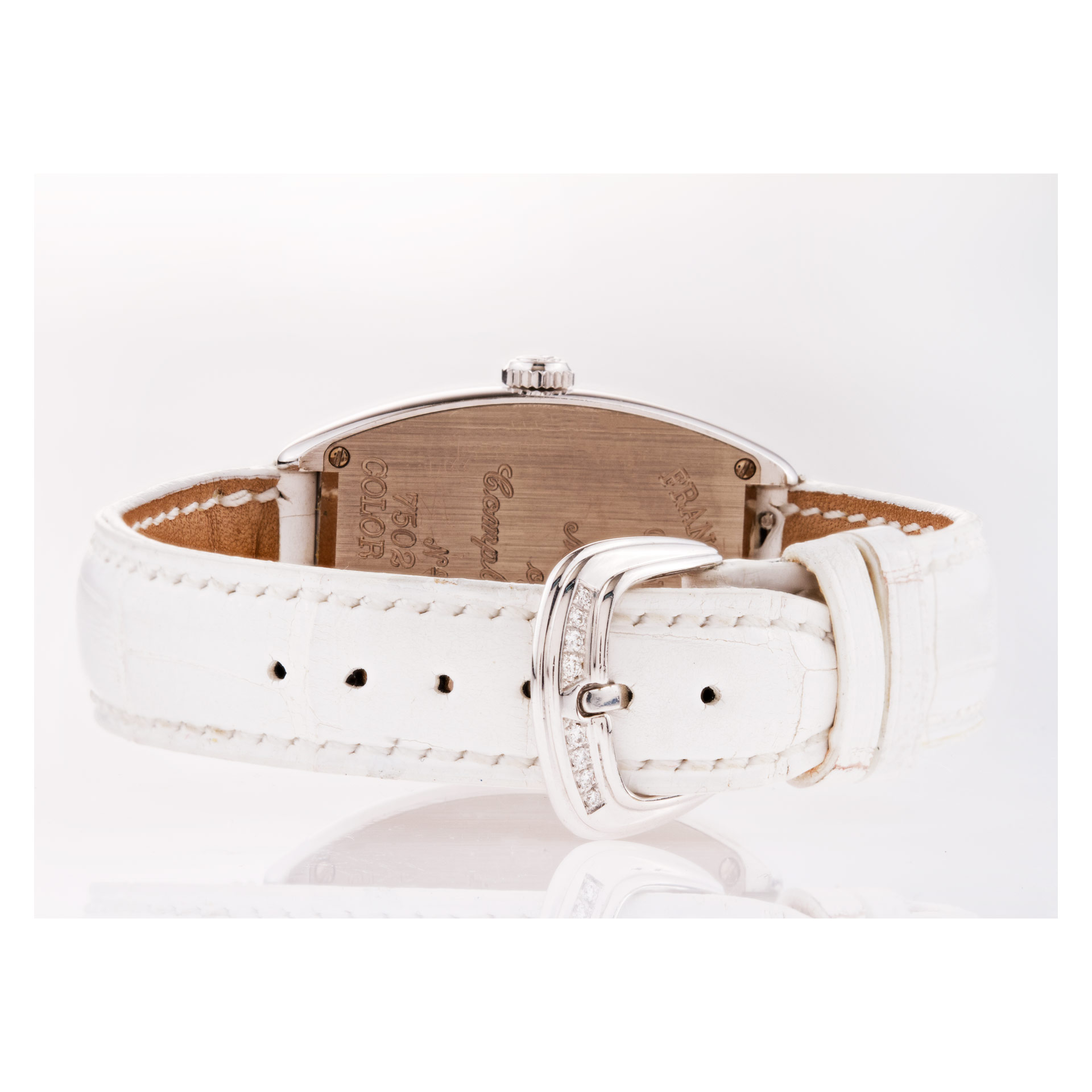 Franck Muller 7502 QZ D Master Collection Quartz Female 18k White Gold Watches Franck Muller 7502 QZ D Master Collection Quartz Female 18k White Gold Watches