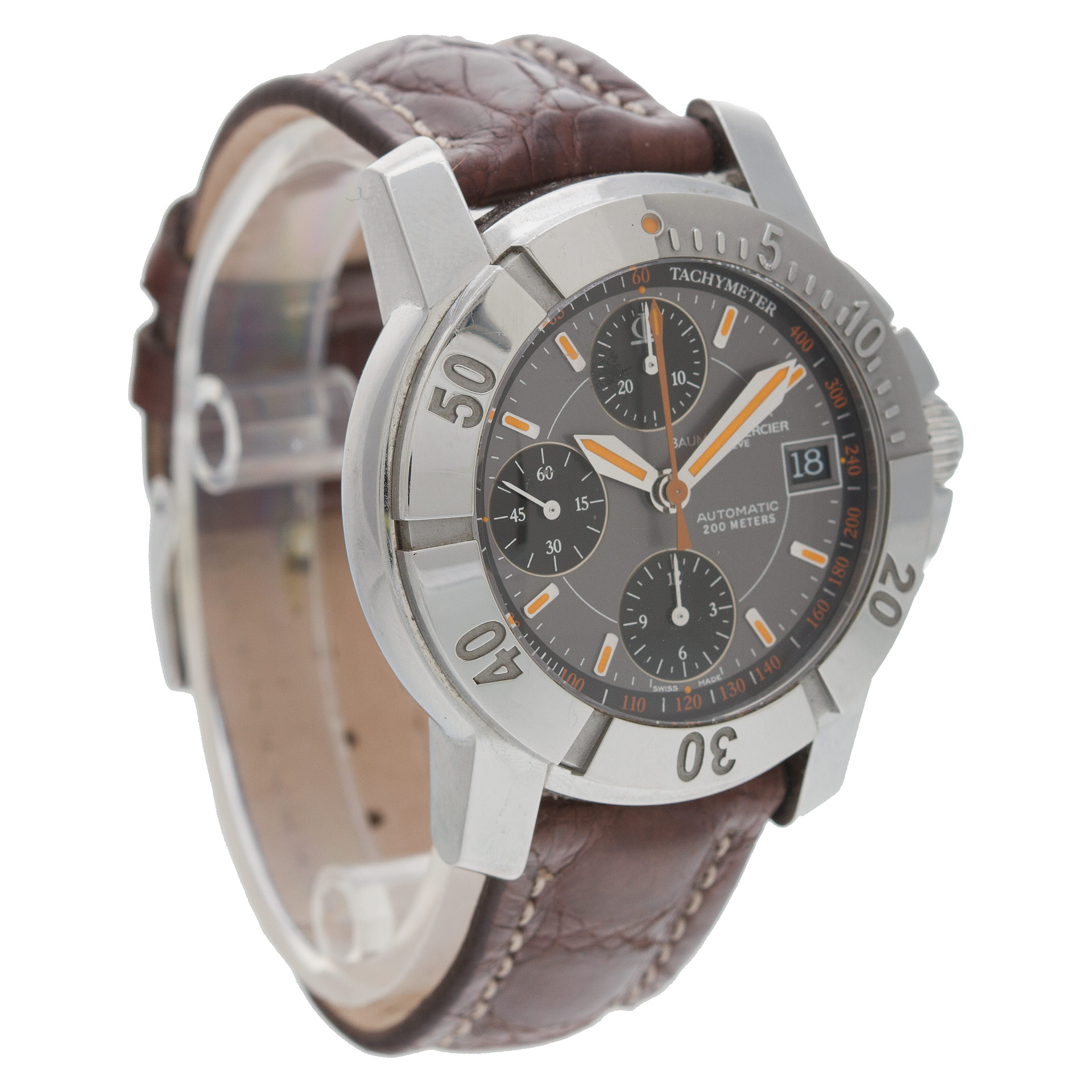 Baume & Mercier 65405 Capeland Automatic Male Stainless Steel Watches Baume & Mercier 65405 Capeland Automatic Male Stainless Steel Watches