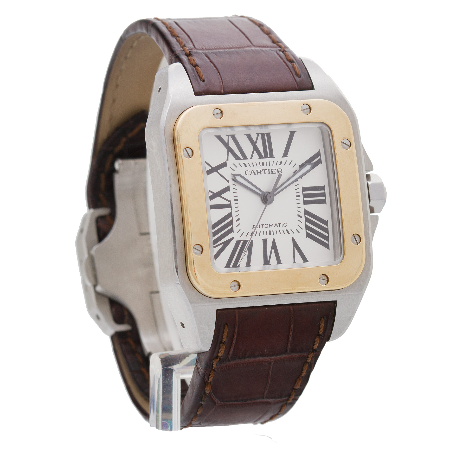 Cartier W20072X7 Santos 100 Automatic Male Stainless Steel Watches Cartier W20072X7 Santos 100 Automatic Male Stainless Steel Watches