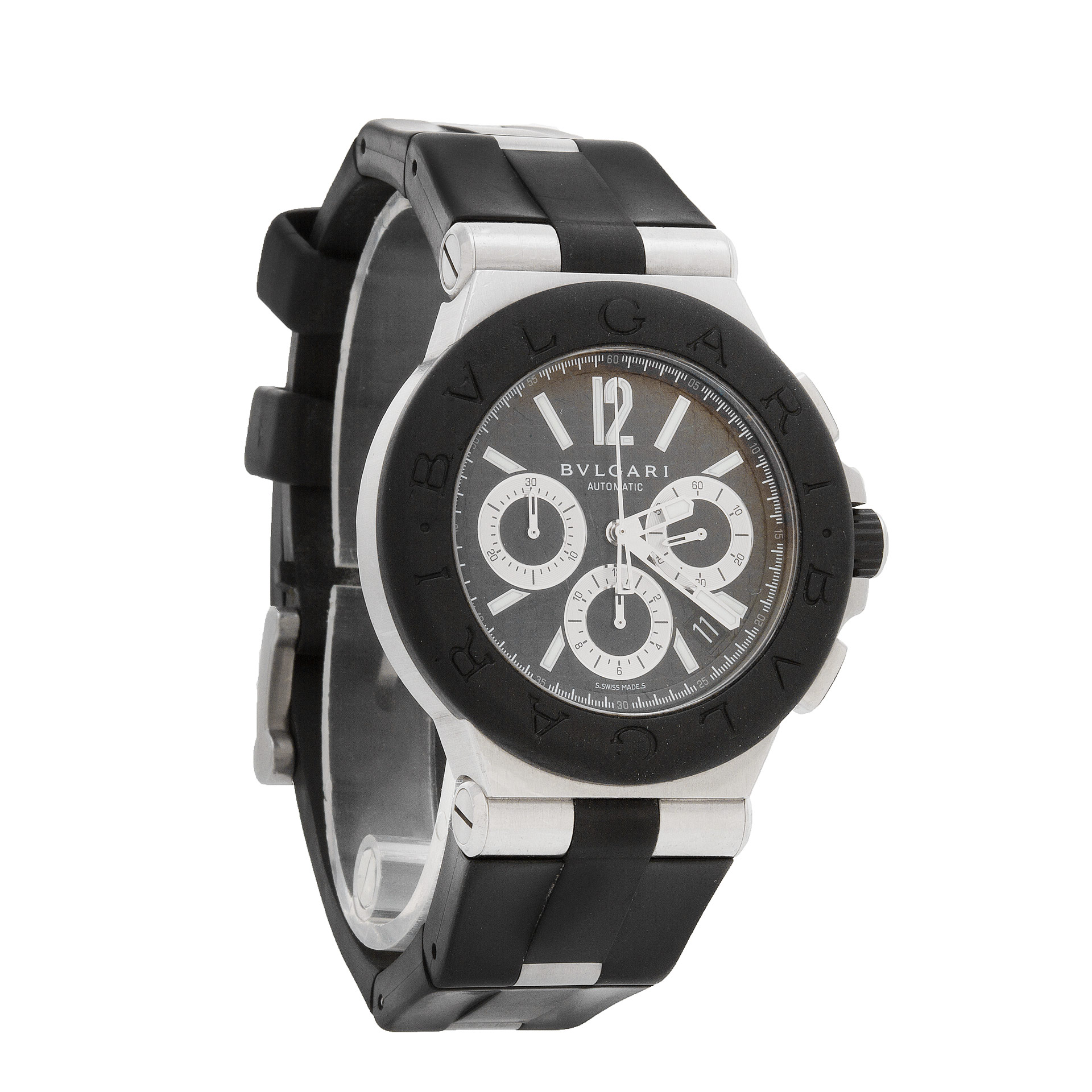 Bvlgari DG 42 SV CH Diagono Automatic Male Stainless Steel Watches Bvlgari DG 42 SV CH Diagono Automatic Male Stainless Steel Watches