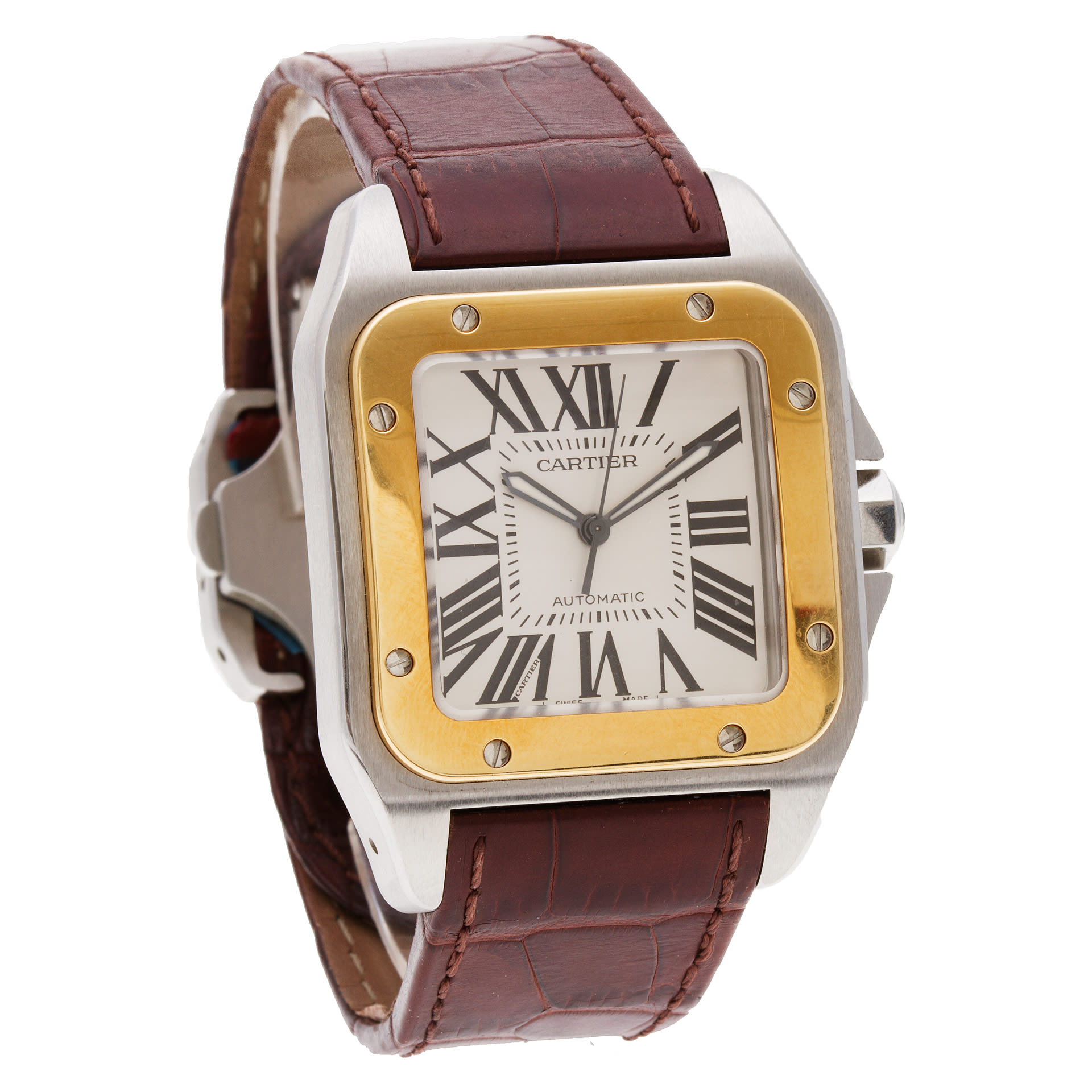 Cartier W20072X7 Santos 100 Automatic Male Stainless Steel Watches Cartier W20072X7 Santos 100 Automatic Male Stainless Steel Watches