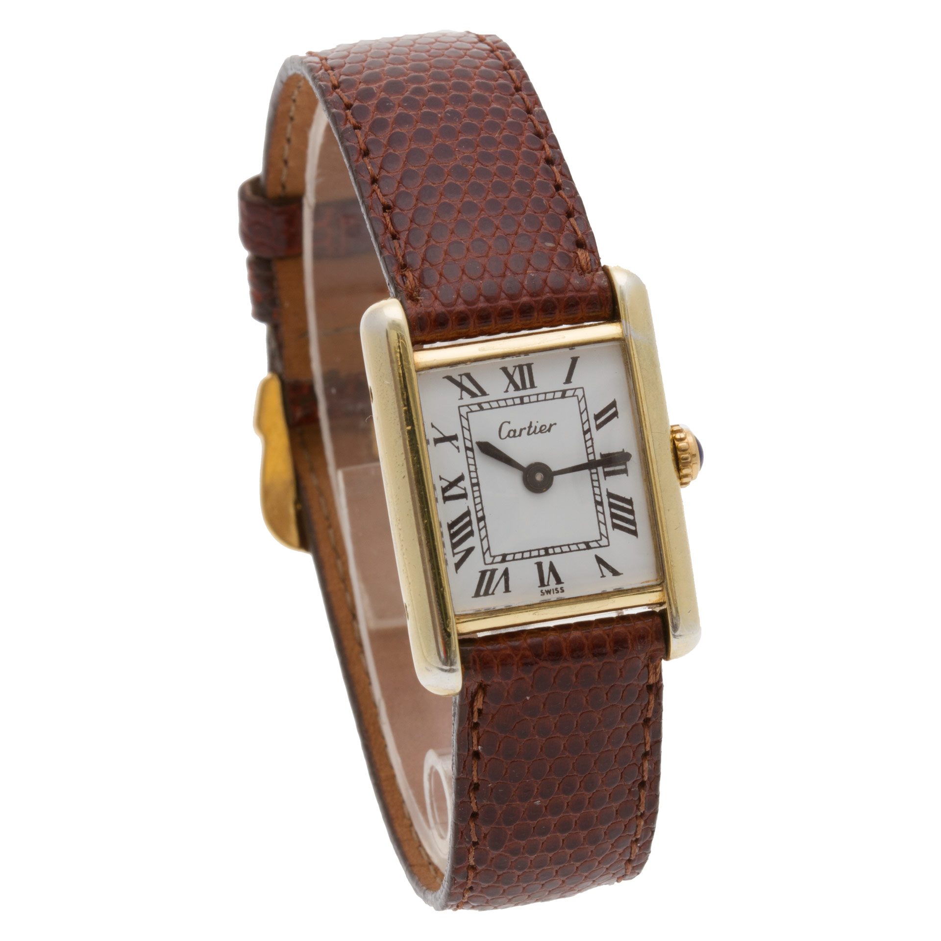 Cartier Cartier 1385 Tank Vermeil Manual Female Vermeil Watches Cartier Cartier 1385 Tank Vermeil Manual Female Vermeil Watches