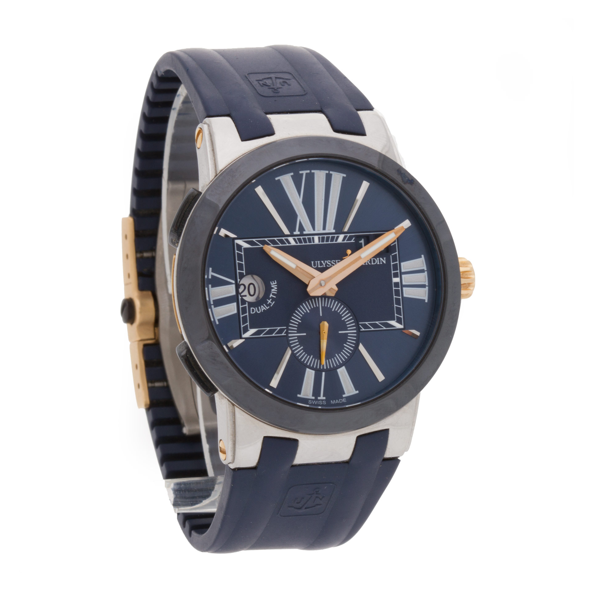 Ulysse Nardin 243-00 Executive Automatic Male 18k gold & Stainless Steel Watches Ulysse Nardin 243-00 Executive Automatic Male 18k gold & Stainless Steel Watches