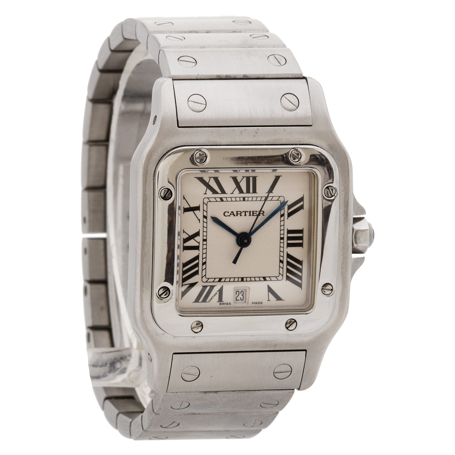 Cartier 1564 Santos Quartz Unisex Stainless Steel Watches Cartier 1564 Santos Quartz Unisex Stainless Steel Watches