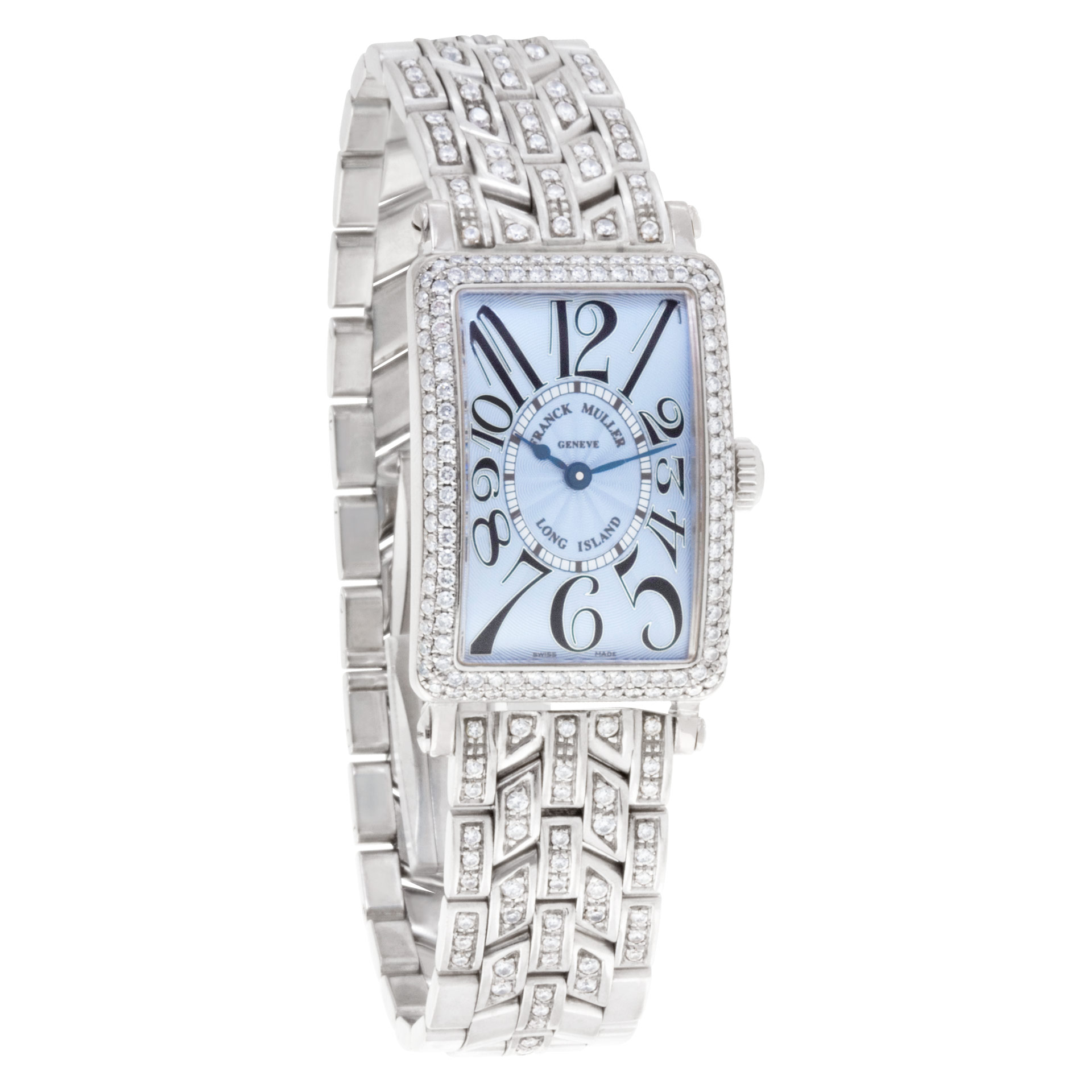 Franck Muller 900 QZ D Long Island Quartz Female 18k White Gold Watches Franck Muller 900 QZ D Long Island Quartz Female 18k White Gold Watches