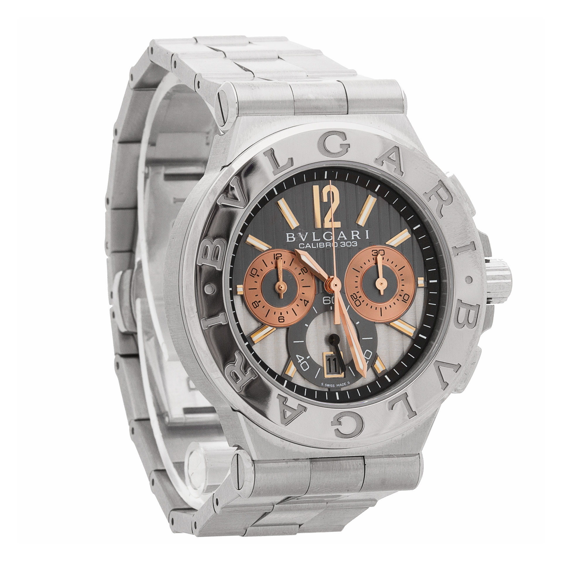 Bvlgari dg 42 swg ch Diagono Calibro 303 Automatic Male Stainless Steel Watches Bvlgari dg 42 swg ch Diagono Calibro 303 Automatic Male Stainless Steel Watches