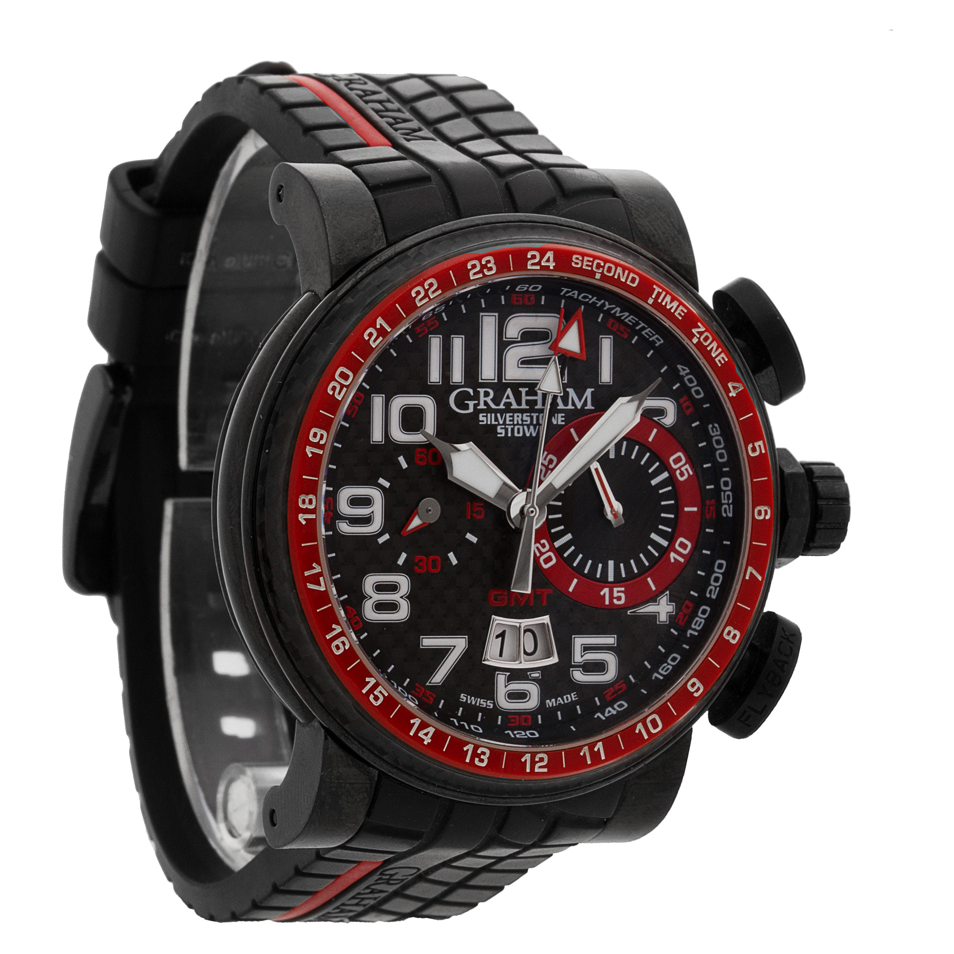 Graham 2BLCB.B10A Silverstone Stowe GMT Automatic Male PVD Watches Graham 2BLCB.B10A Silverstone Stowe GMT Automatic Male PVD Watches