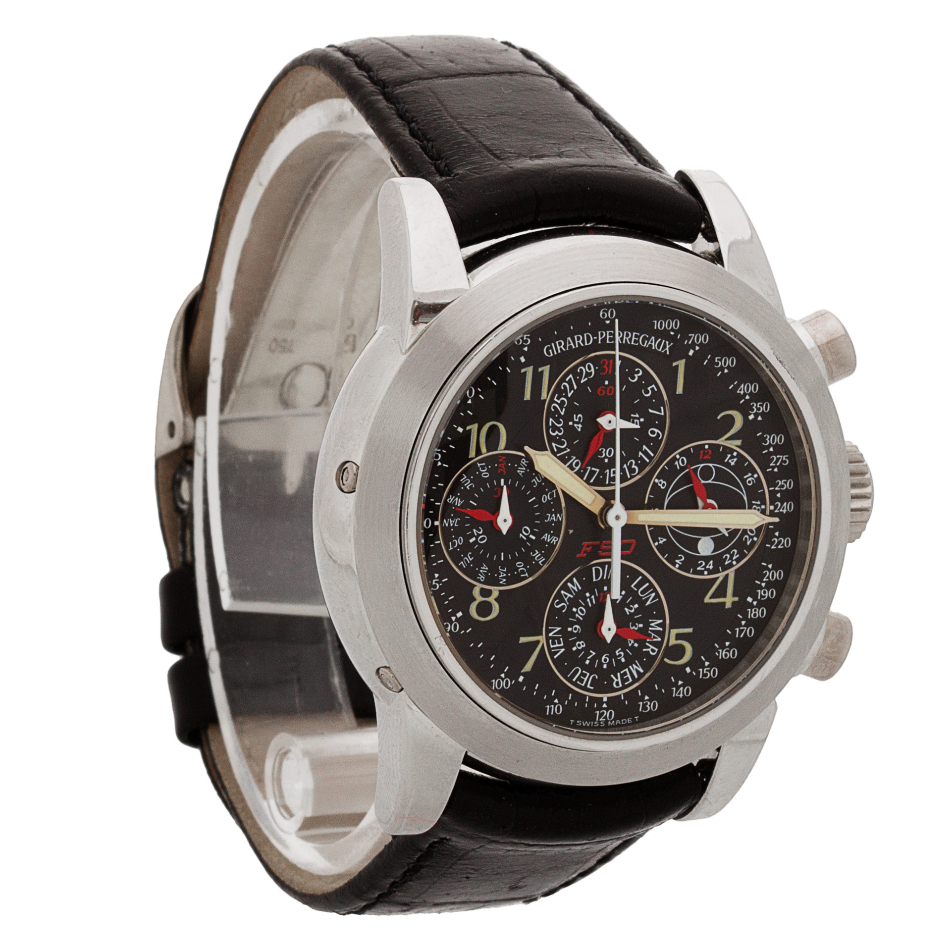 Girard Perregaux 9025 Ferrari Automatic Male Platinum Watches Girard Perregaux 9025 Ferrari Automatic Male Platinum Watches