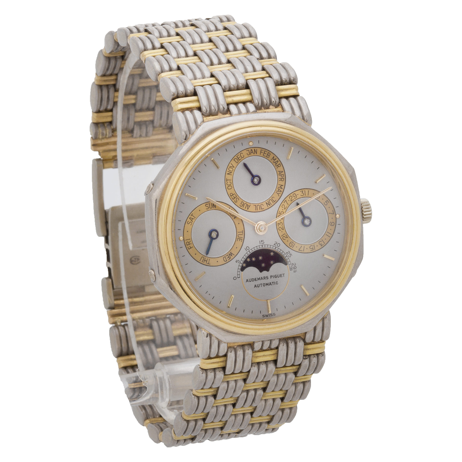 Audemars Piguet B 71074 Perpetual Calendar Automatic Male 18k White & Yellow Gold Watches Audemars Piguet B 71074 Perpetual Calendar Automatic Male 18k White & Yellow Gold Watches