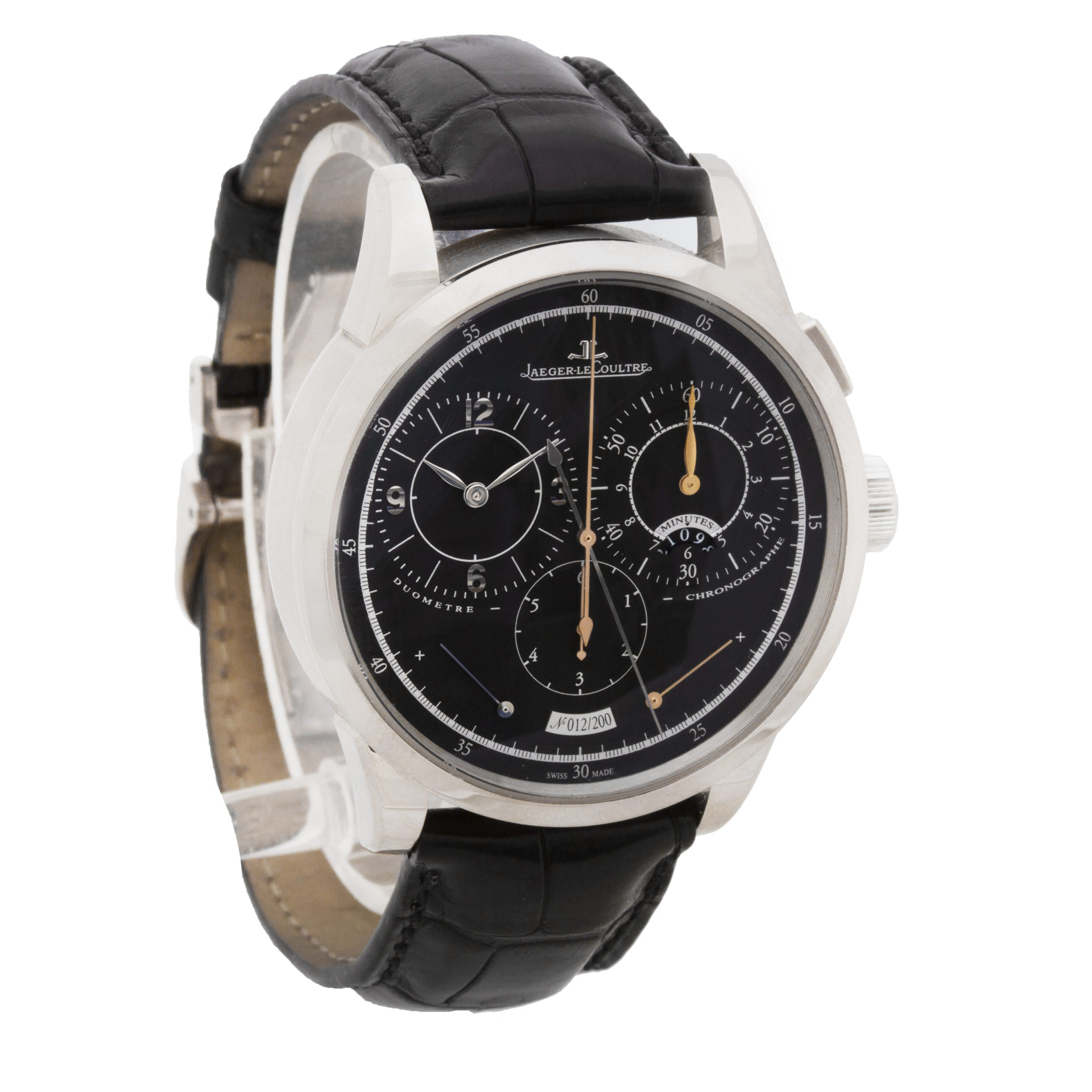 Jaeger LeCoultre 600.3.28.s Duo Manual Male 18k White Gold Watches Jaeger LeCoultre 600.3.28.s Duo Manual Male 18k White Gold Watches