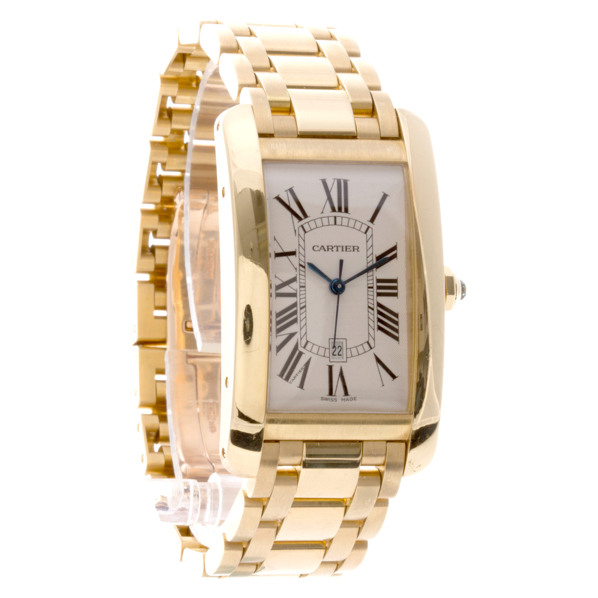 Cartier W26031K2 Tank American Automatic Male 18k Yellow Gold Watches Cartier W26031K2 Tank American Automatic Male 18k Yellow Gold Watches