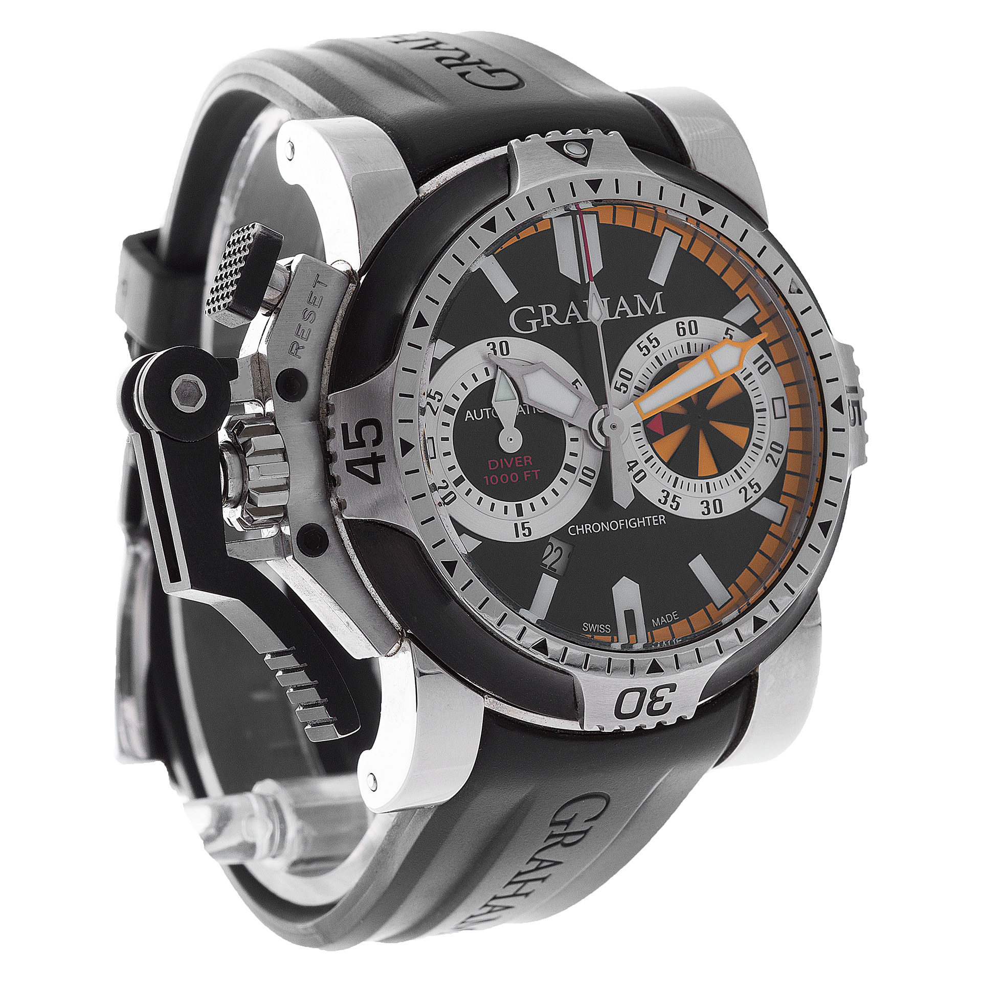 Graham 2OVES.B15A Chronofighter Automatic Male Stainless Steel Watches Graham 2OVES.B15A Chronofighter Automatic Male Stainless Steel Watches
