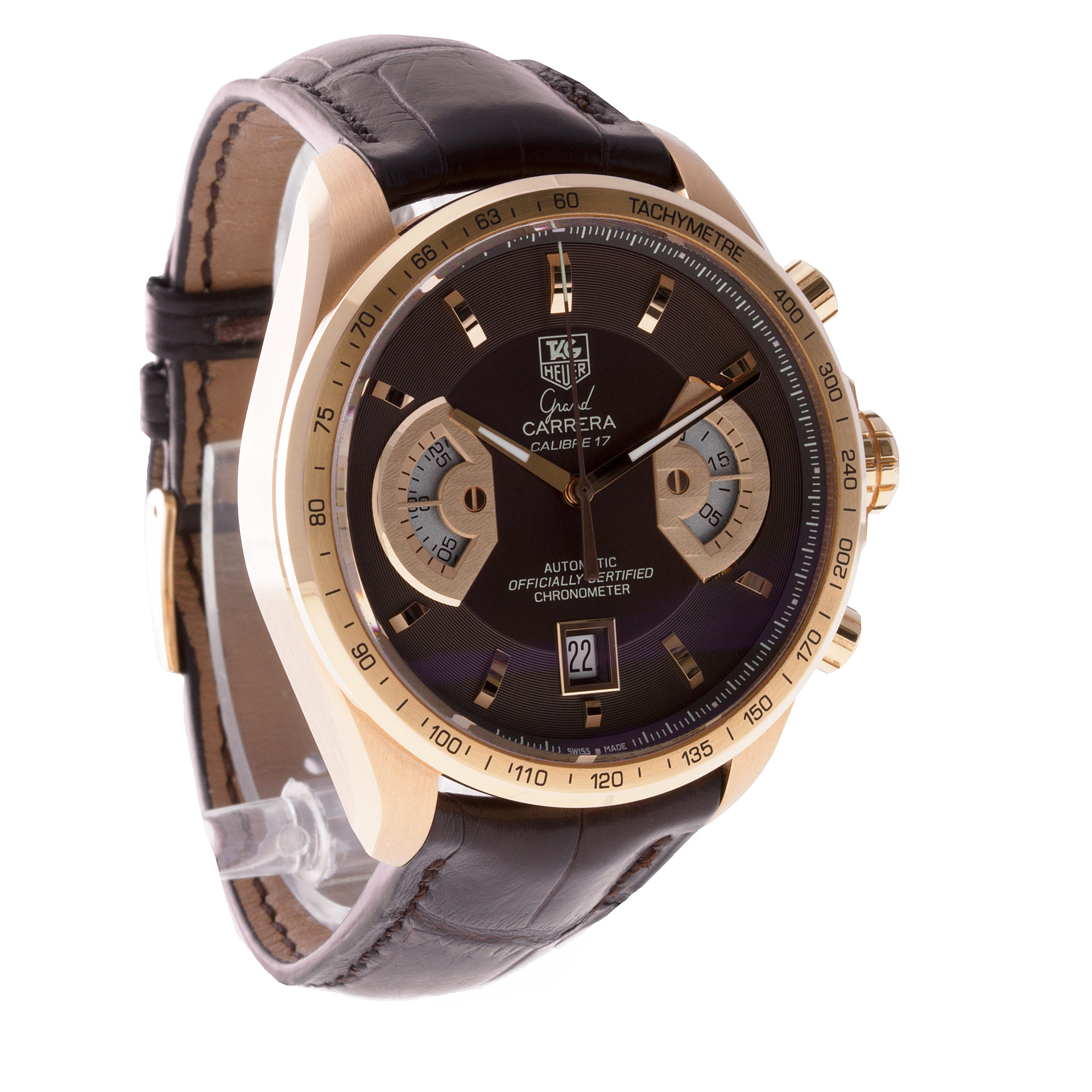 Tag Heuer CAV514B.FC8171 Grand Carrera Automatic Male 18k rose gold Watches Tag Heuer CAV514B.FC8171 Grand Carrera Automatic Male 18k rose gold Watches