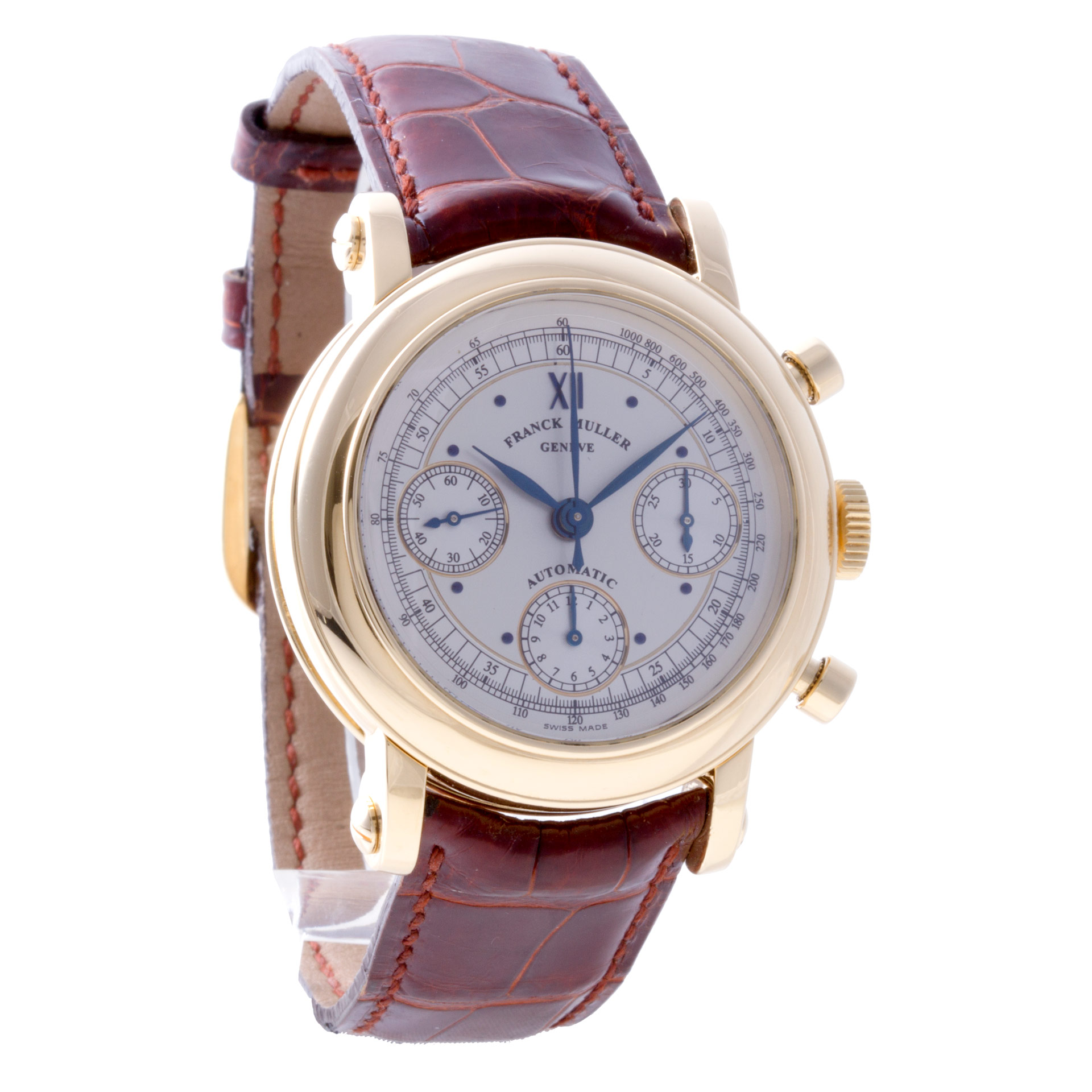 Franck Muller 7000 CC Chronograph Automatic Male 18k Yellow Gold Watches Franck Muller 7000 CC Chronograph Automatic Male 18k Yellow Gold Watches