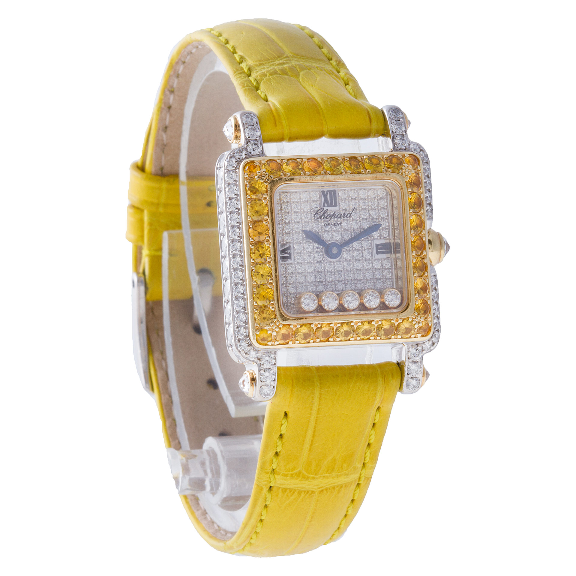 Chopard 276852-9019 Happy Sport Quartz Female 18k White Gold Watches Chopard 276852-9019 Happy Sport Quartz Female 18k White Gold Watches