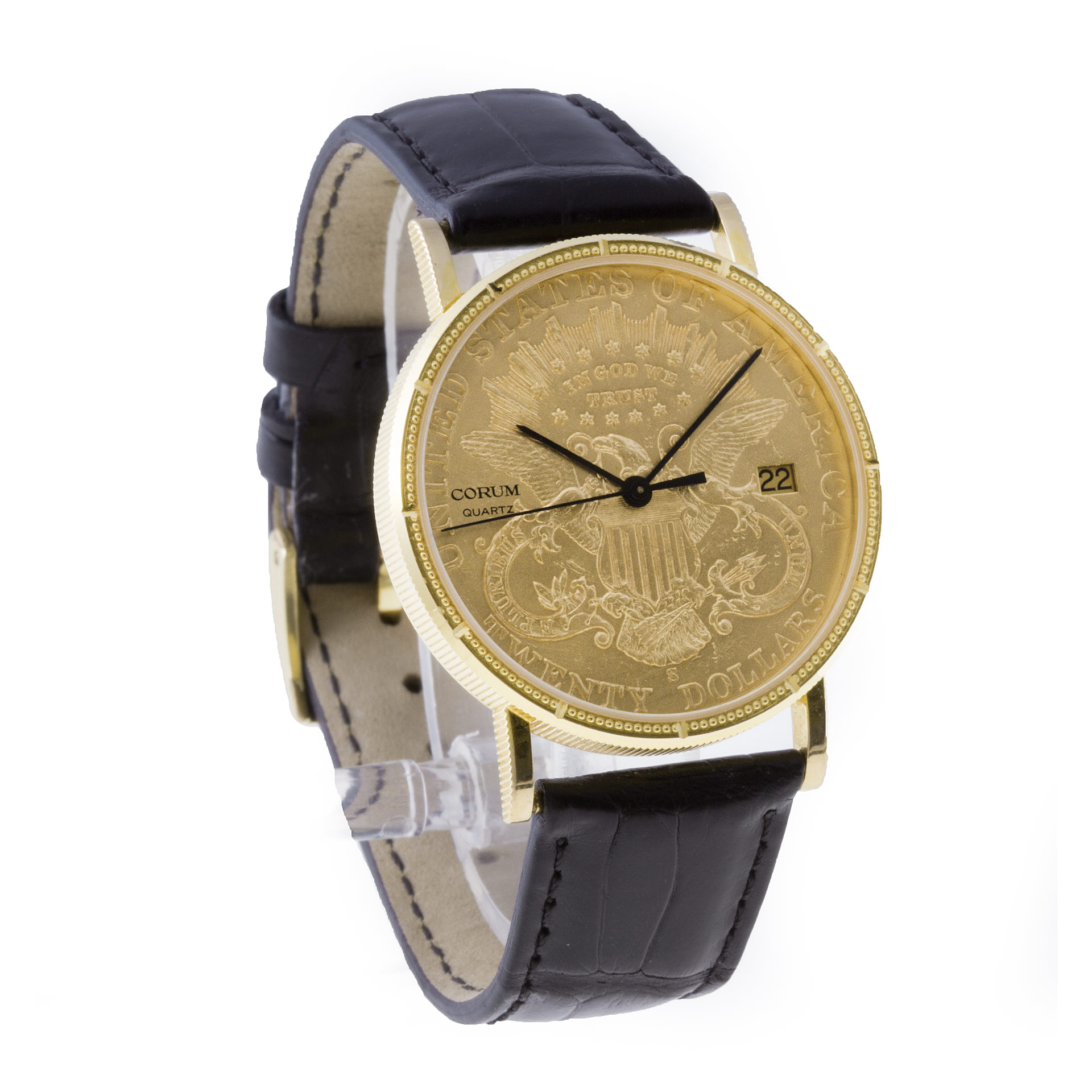 Corum 1902 $20 gold piece Quartz Male 18k yellow gold Watches Corum 1902 $20 gold piece Quartz Male 18k yellow gold Watches