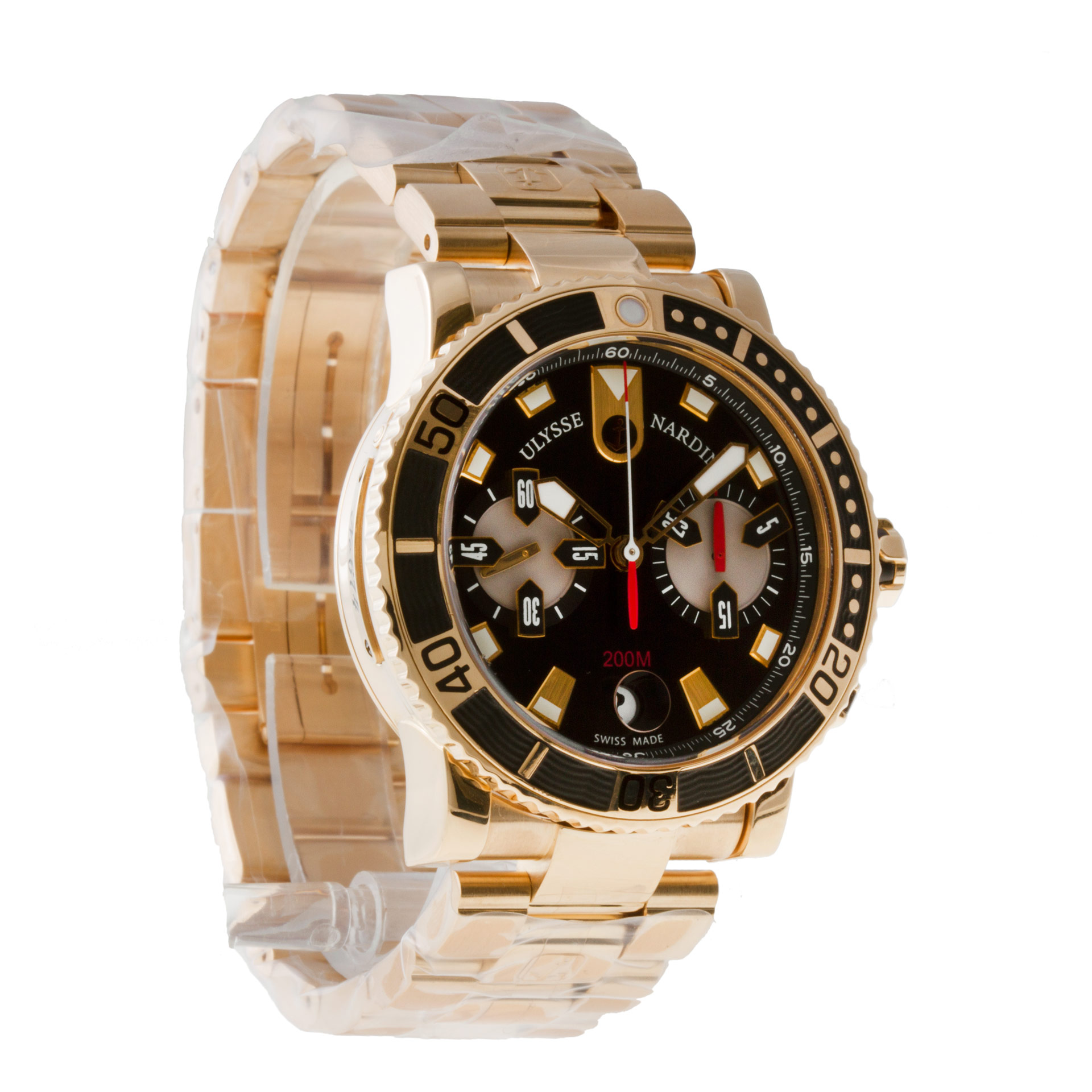 Ulysse Nardin 8006-102-8M/92 Marine Automatic Male 18k Pink Gold Watches Ulysse Nardin 8006-102-8M/92 Marine Automatic Male 18k Pink Gold Watches
