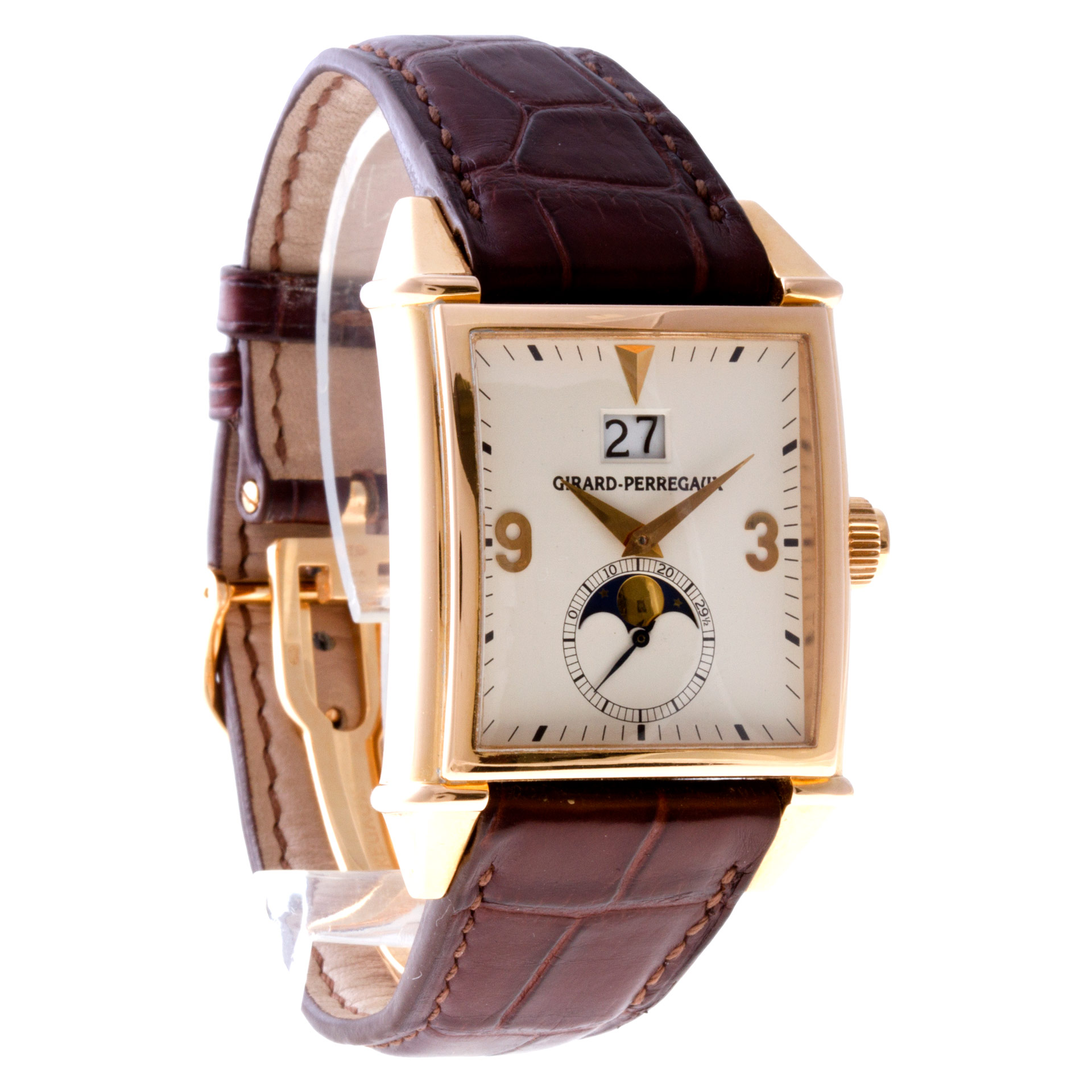 Girard Perregaux 25800-52-851-BA6D Vintage 1945 Automatic Male 18k Pink Gold Watches Girard Perregaux 25800-52-851-BA6D Vintage 1945 Automatic Male 18k Pink Gold Watches