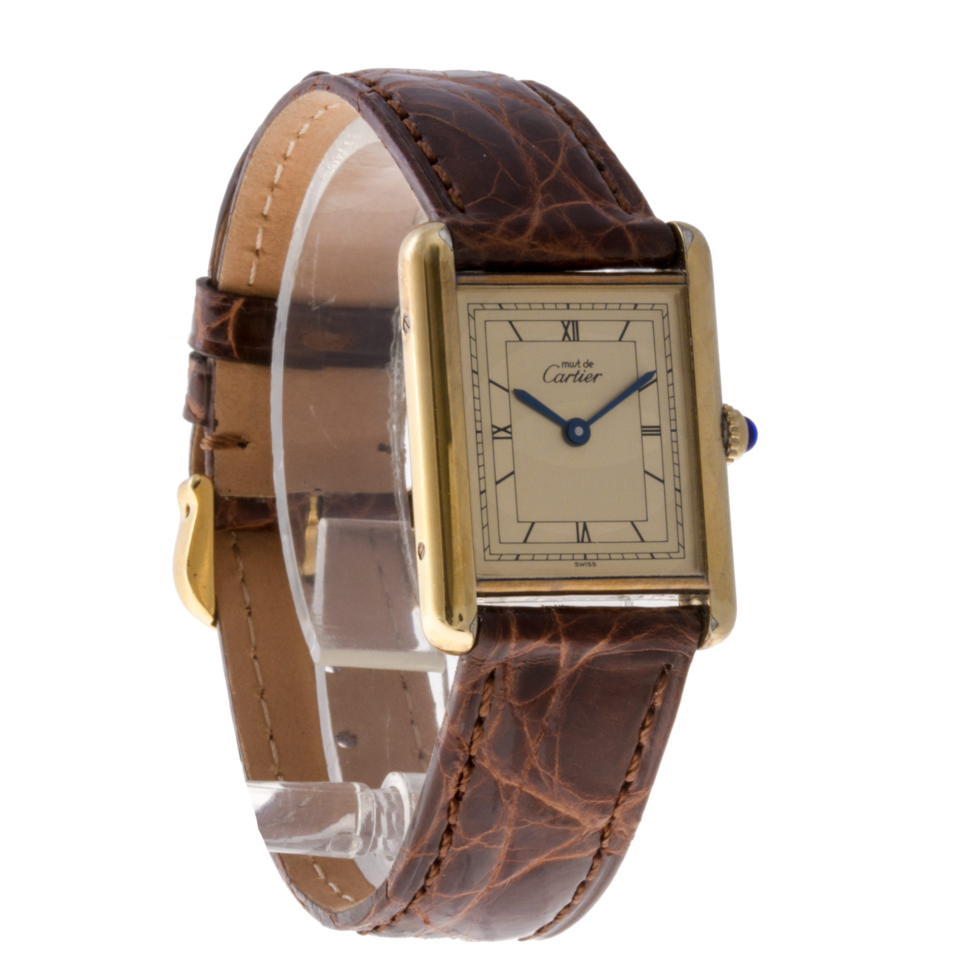 Cartier 92249 Tank Quartz Female Vermeil Watches Cartier 92249 Tank Quartz Female Vermeil Watches