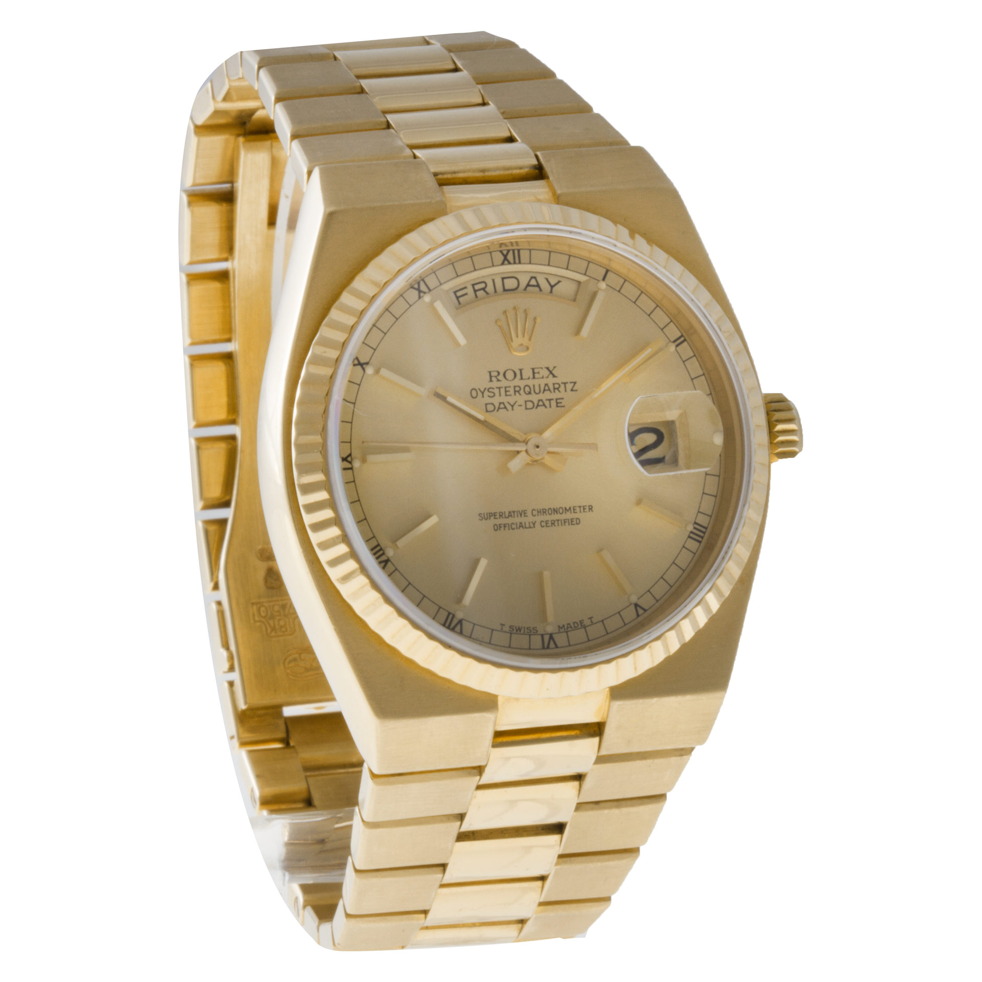 Rolex 19018 Oysterquartz Day Date Quartz Male 18k Yellow Gold Watches Rolex 19018 Oysterquartz Day Date Quartz Male 18k Yellow Gold Watches