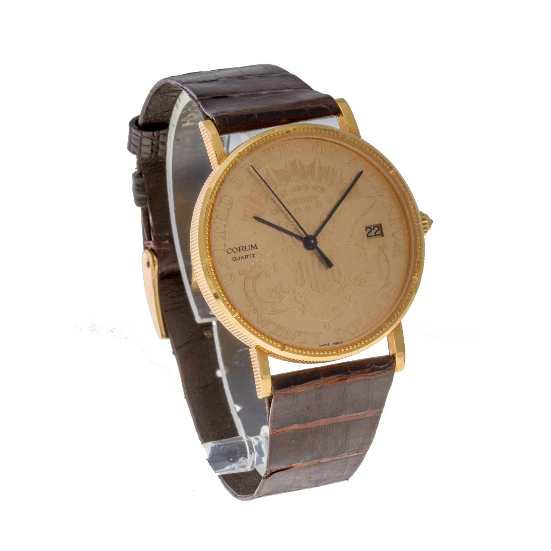 Corum 1894 $20 gold piece Quartz Male 18k yellow gold Watches Corum 1894 $20 gold piece Quartz Male 18k yellow gold Watches