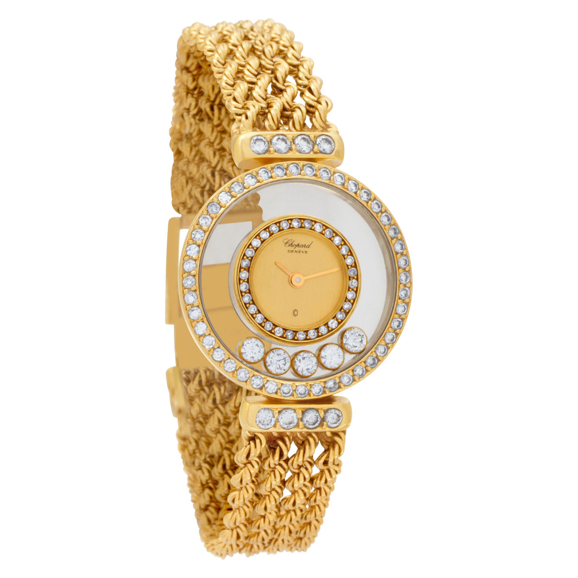 Chopard SG4012 Happy Diamond Quartz Female 18k Yellow Gold Watches Chopard SG4012 Happy Diamond Quartz Female 18k Yellow Gold Watches