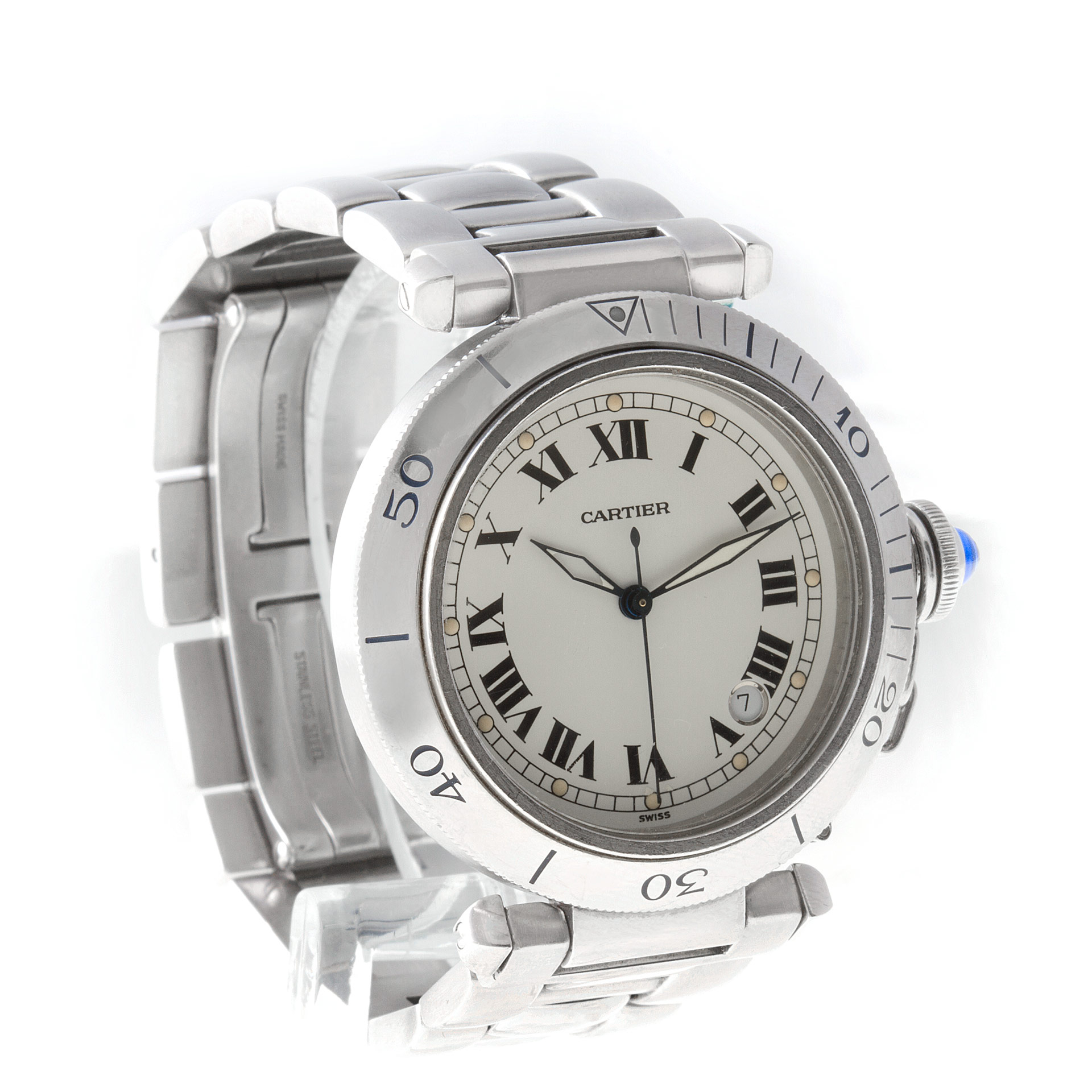 Cartier 1040 Pasha 38 Automatic Unisex Stainless Steel Watches Cartier 1040 Pasha 38 Automatic Unisex Stainless Steel Watches
