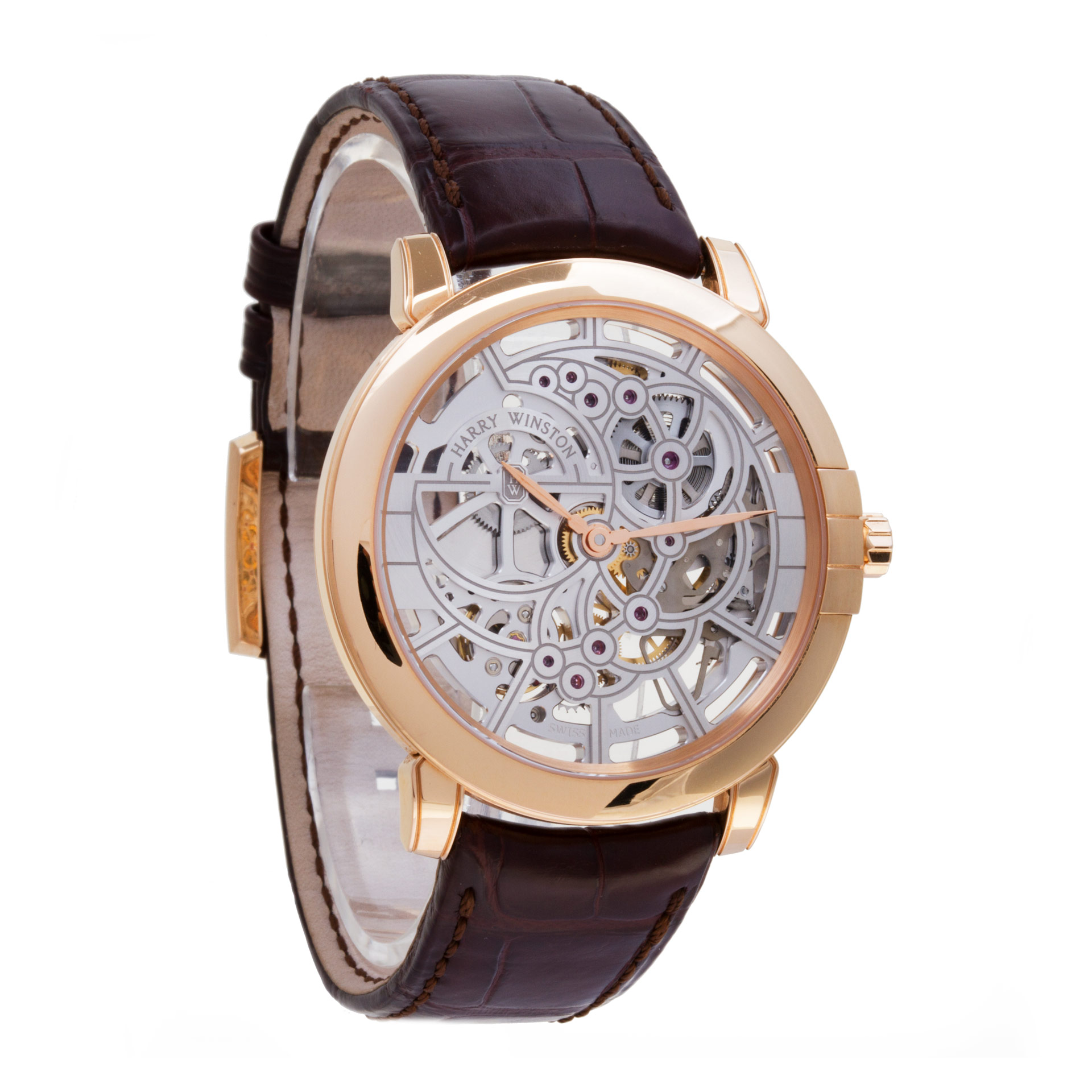 Harry Winston MIDAHM42RR01 Midnight Skeleton Automatic Male 18k rose gold Watches Harry Winston MIDAHM42RR01 Midnight Skeleton Automatic Male 18k rose gold Watches