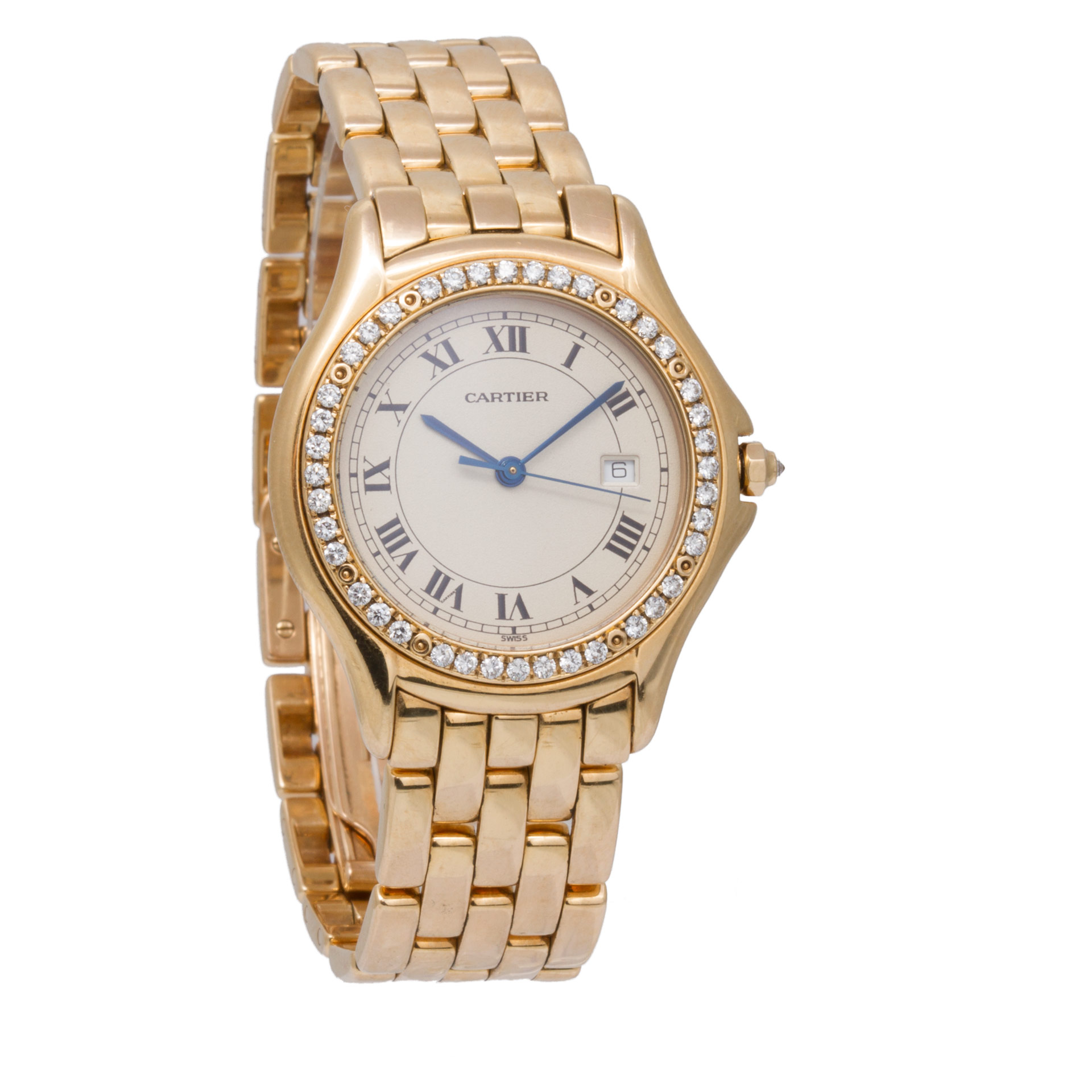 Cartier 887905 Cougar Quartz Unisex 18k yellow gold Watches Cartier 887905 Cougar Quartz Unisex 18k yellow gold Watches