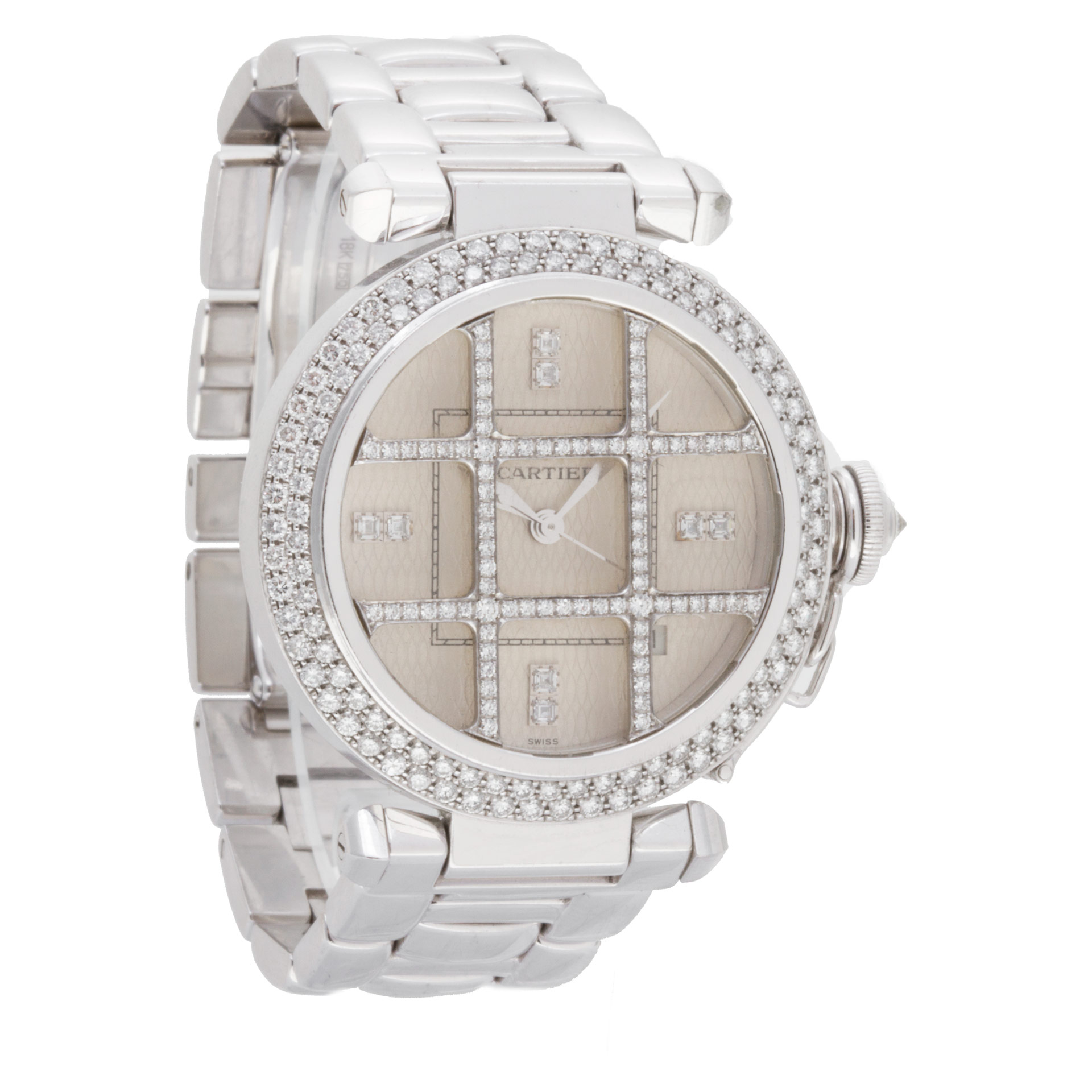 Cartier 2358 Pasha 38 Automatic Unisex 18k White Gold Watches Cartier 2358 Pasha 38 Automatic Unisex 18k White Gold Watches