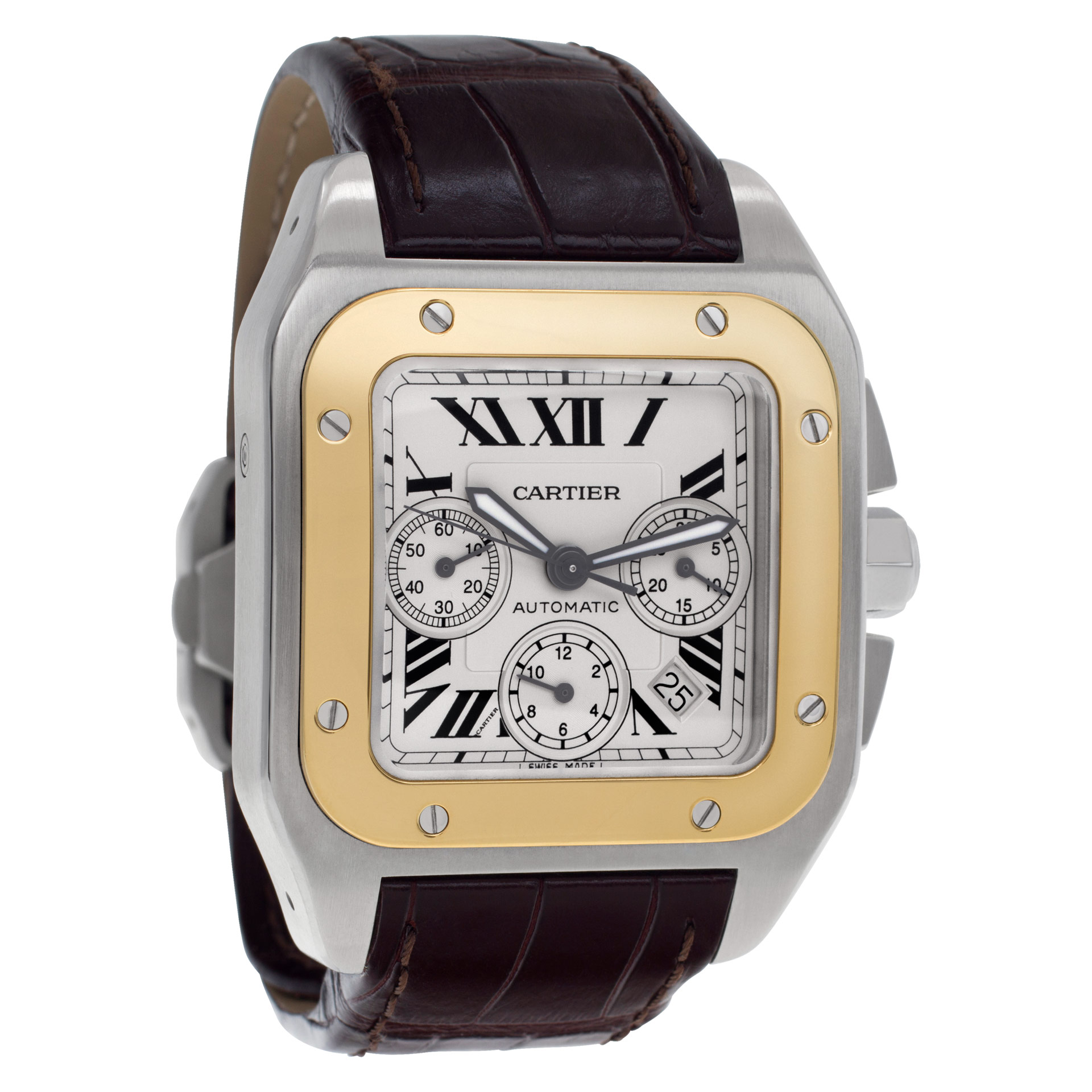 Cartier W20091X7 Santos 100 Automatic Male Stainless Steel Watches Cartier W20091X7 Santos 100 Automatic Male Stainless Steel Watches