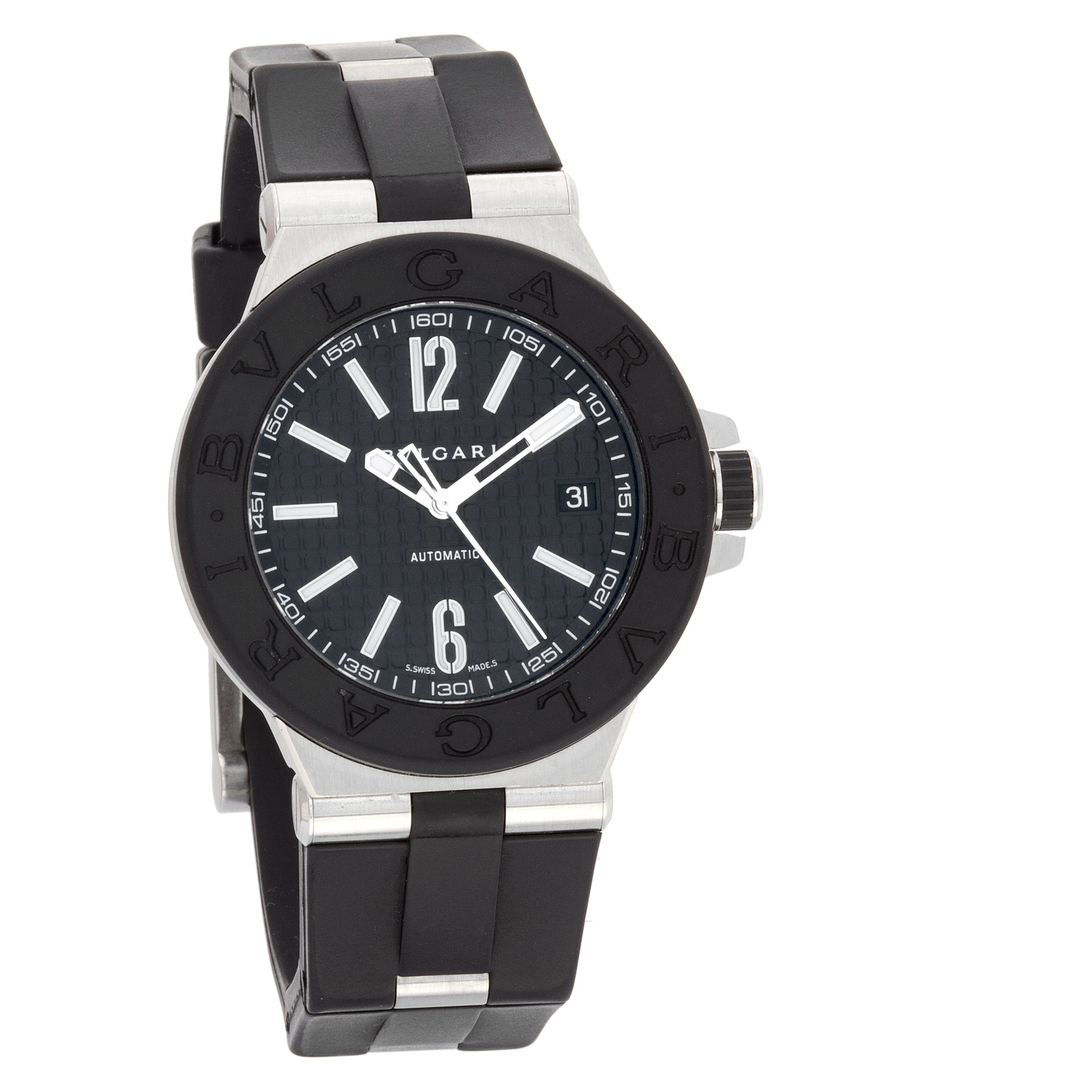 Bvlgari DG40SV Diagono Automatic Male Stainless Steel Watches Bvlgari DG40SV Diagono Automatic Male Stainless Steel Watches