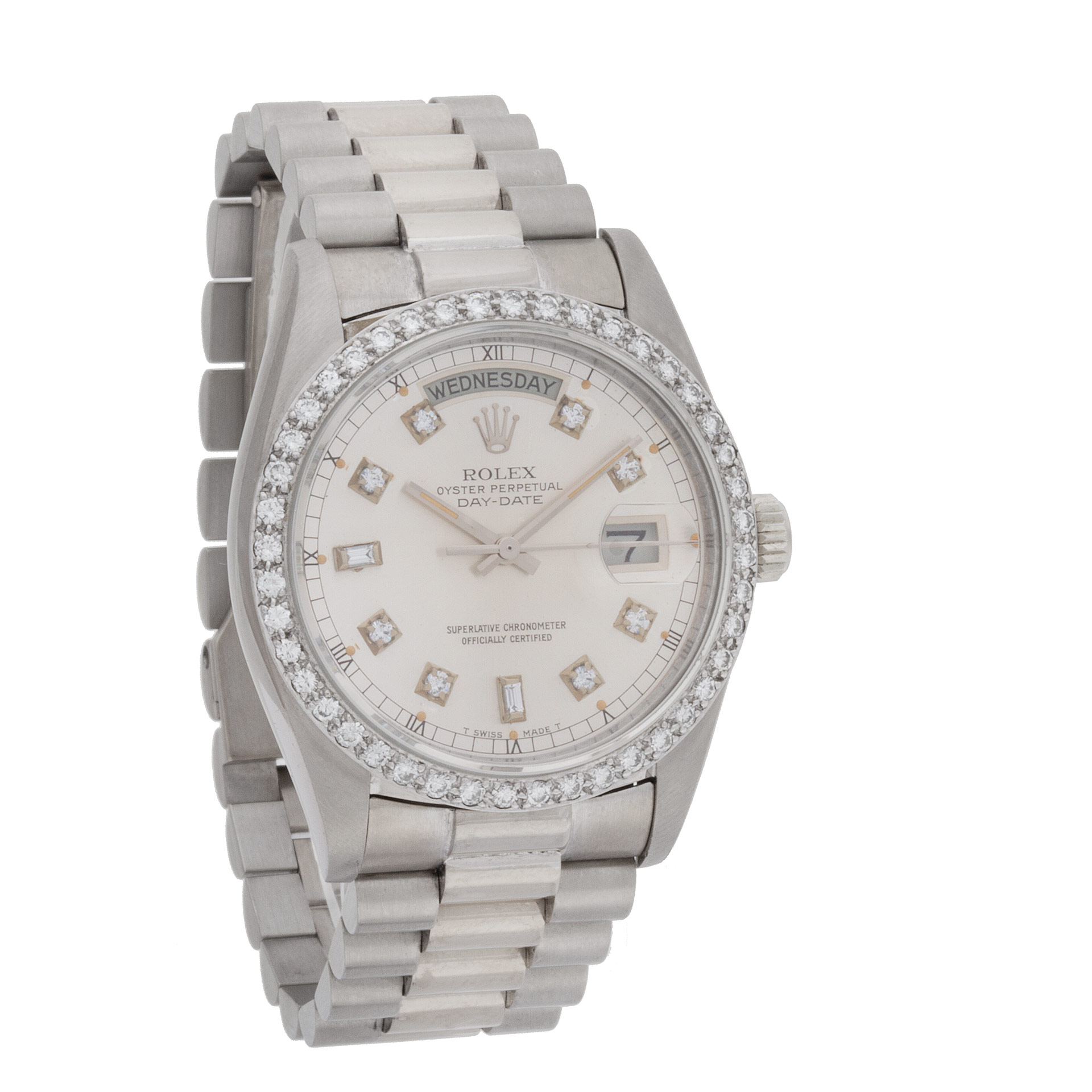 Rolex 18039 Day-Date Automatic Male 18k White Gold Watches Rolex 18039 Day-Date Automatic Male 18k White Gold Watches