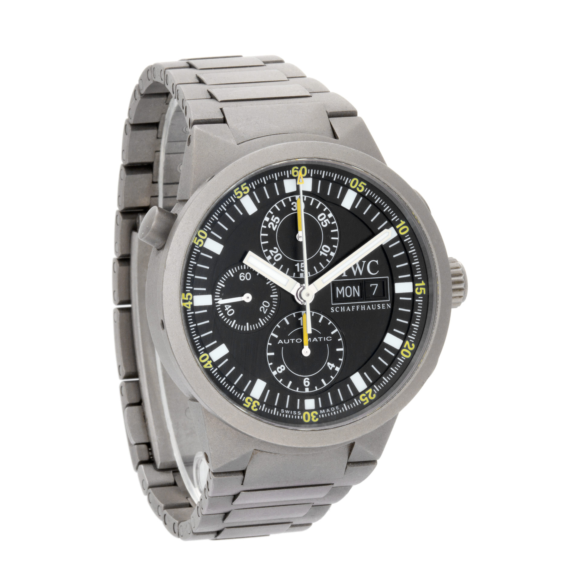 IWC 3716 Rattrapante Automatic Male Titanium Watches IWC 3716 Rattrapante Automatic Male Titanium Watches