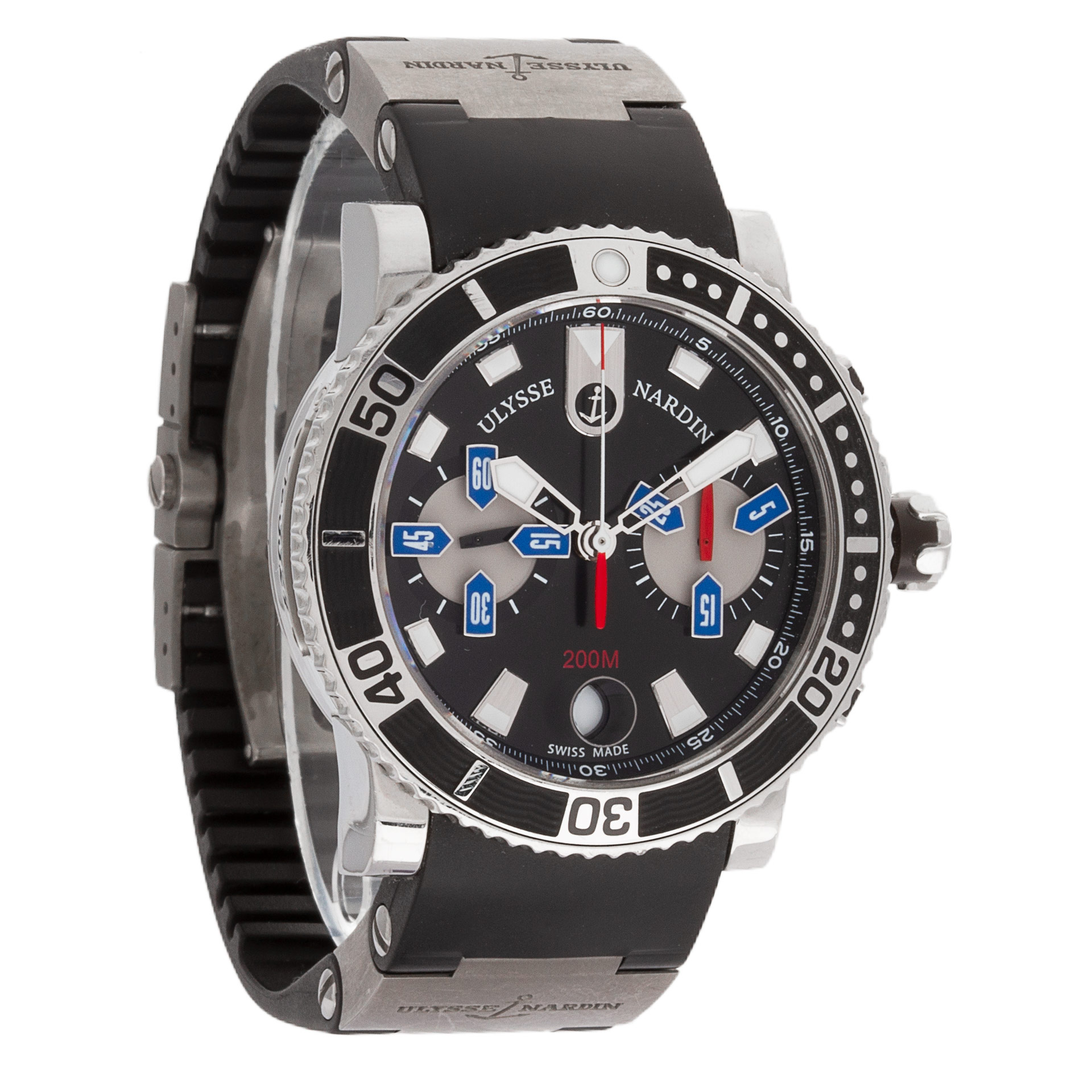 Ulysse Nardin 8003-102-3/92 Maxi Marine Automatic Male Stainless Steel Watches Ulysse Nardin 8003-102-3/92 Maxi Marine Automatic Male Stainless Steel Watches