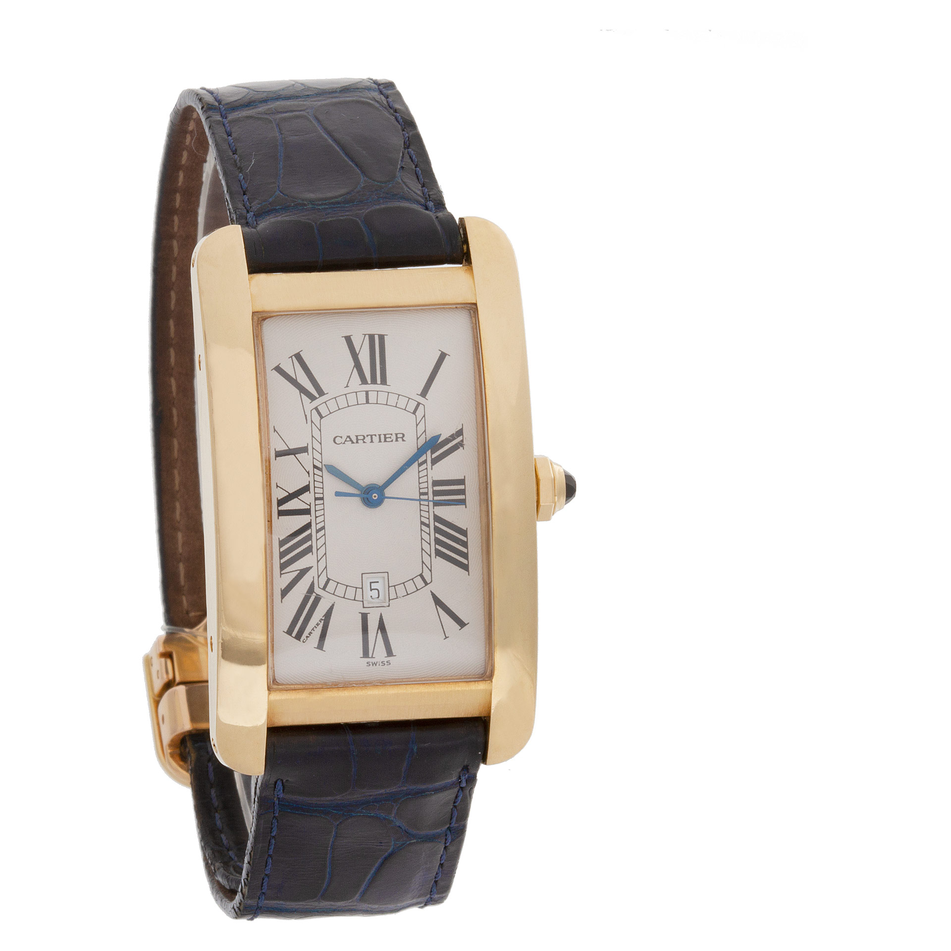Cartier W5603156 Tank Americaine Automatic Male 18k yellow gold Watches Cartier W5603156 Tank Americaine Automatic Male 18k yellow gold Watches