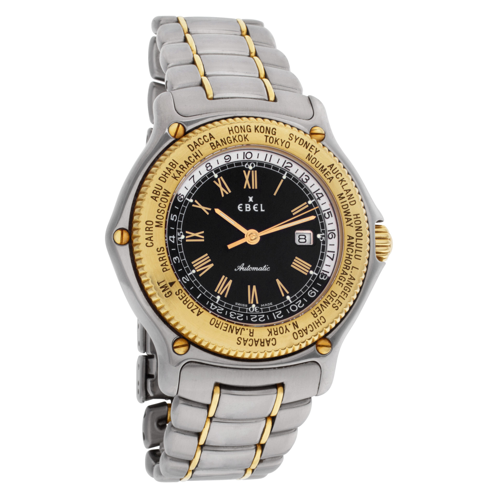 Ebel 1124913 Voyager Automatic Female 18k gold & Stainless Steel Watches Ebel 1124913 Voyager Automatic Female 18k gold & Stainless Steel Watches
