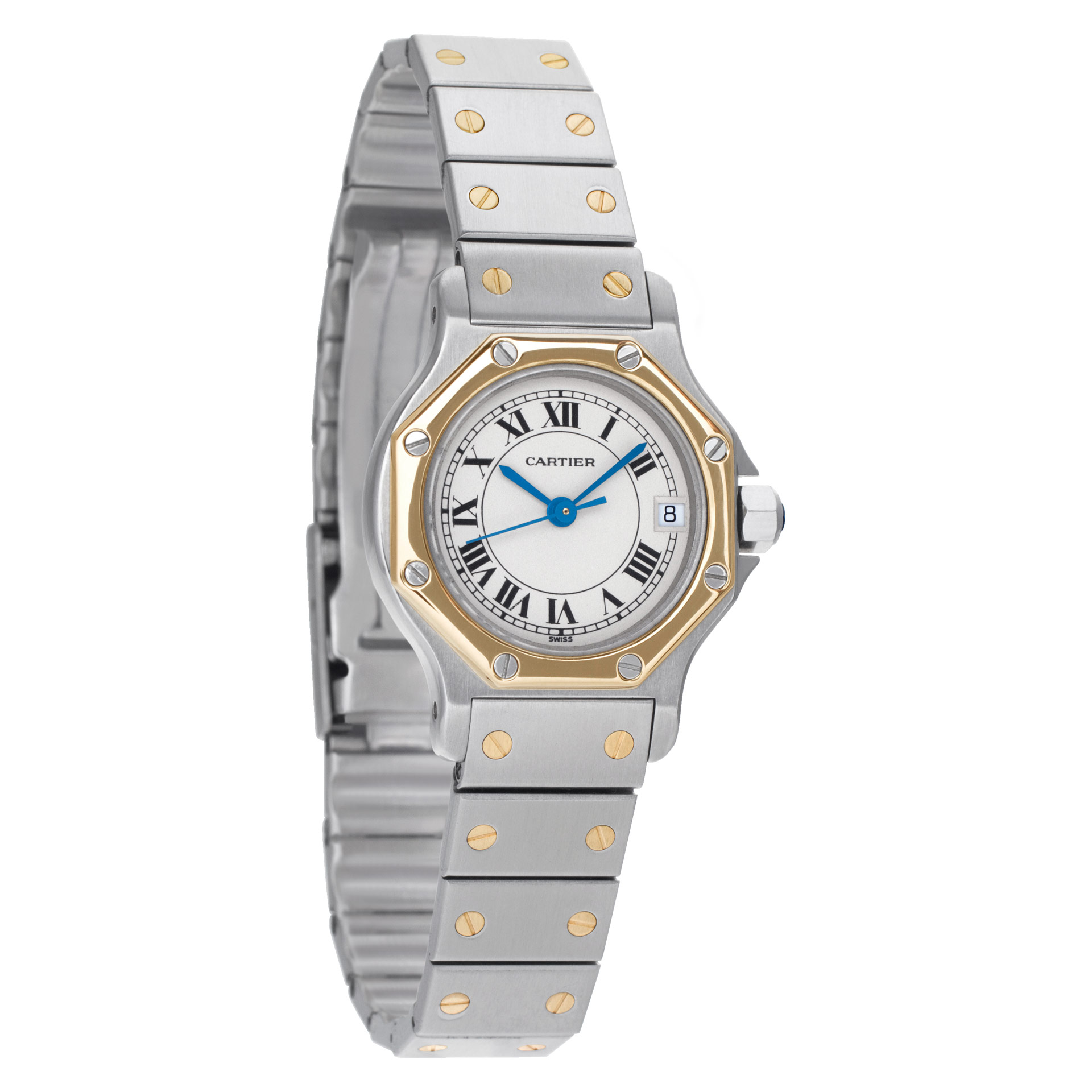 Cartier 16014 Santos Quartz Unisex 18k gold & Stainless Steel Watches Cartier 16014 Santos Quartz Unisex 18k gold & Stainless Steel Watches