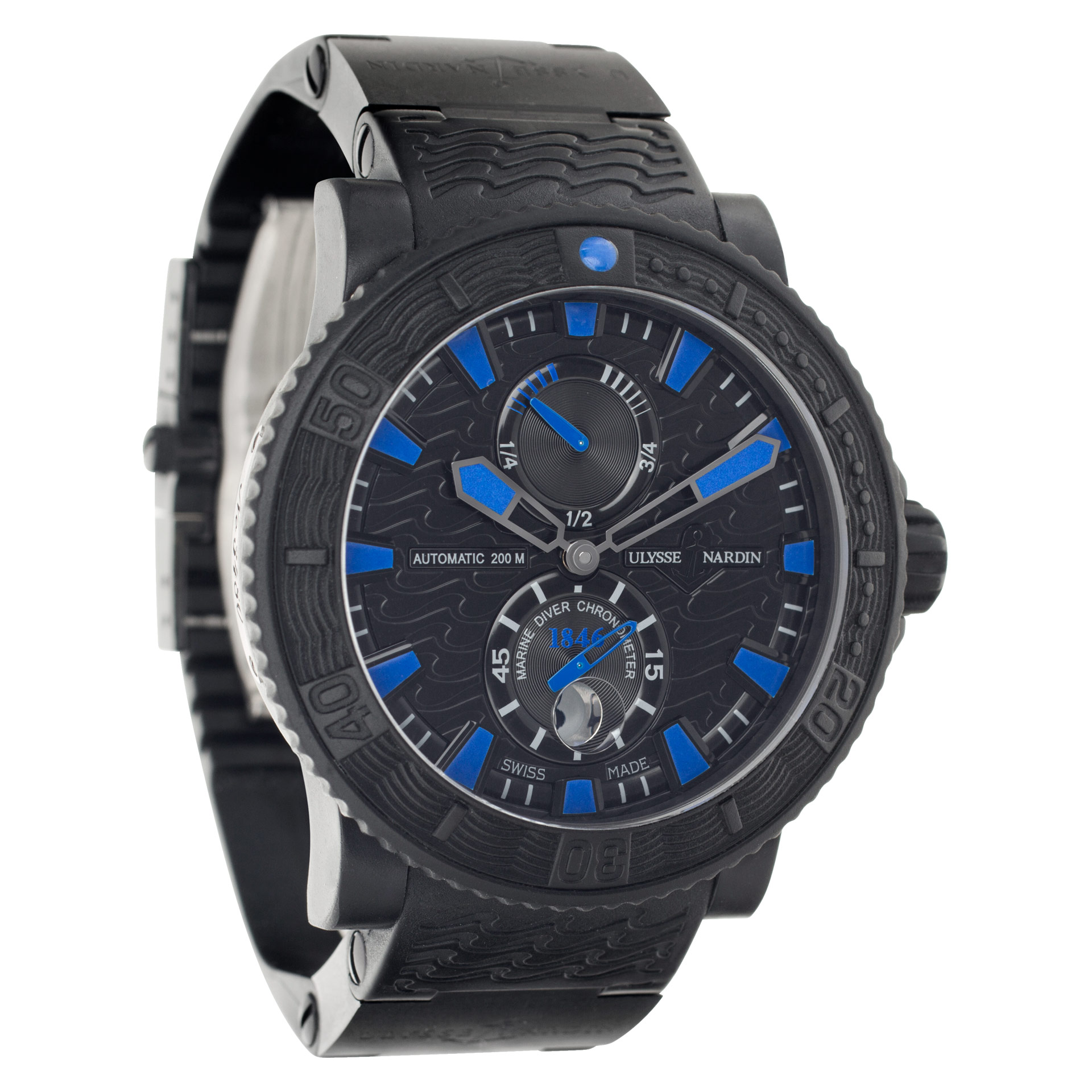 Ulysse Nardin 263-92-3C/923 Maxi Marine Automatic Male Stainless Steel & Rubber Watches Ulysse Nardin 263-92-3C/923 Maxi Marine Automatic Male Stainless Steel & Rubber Watches