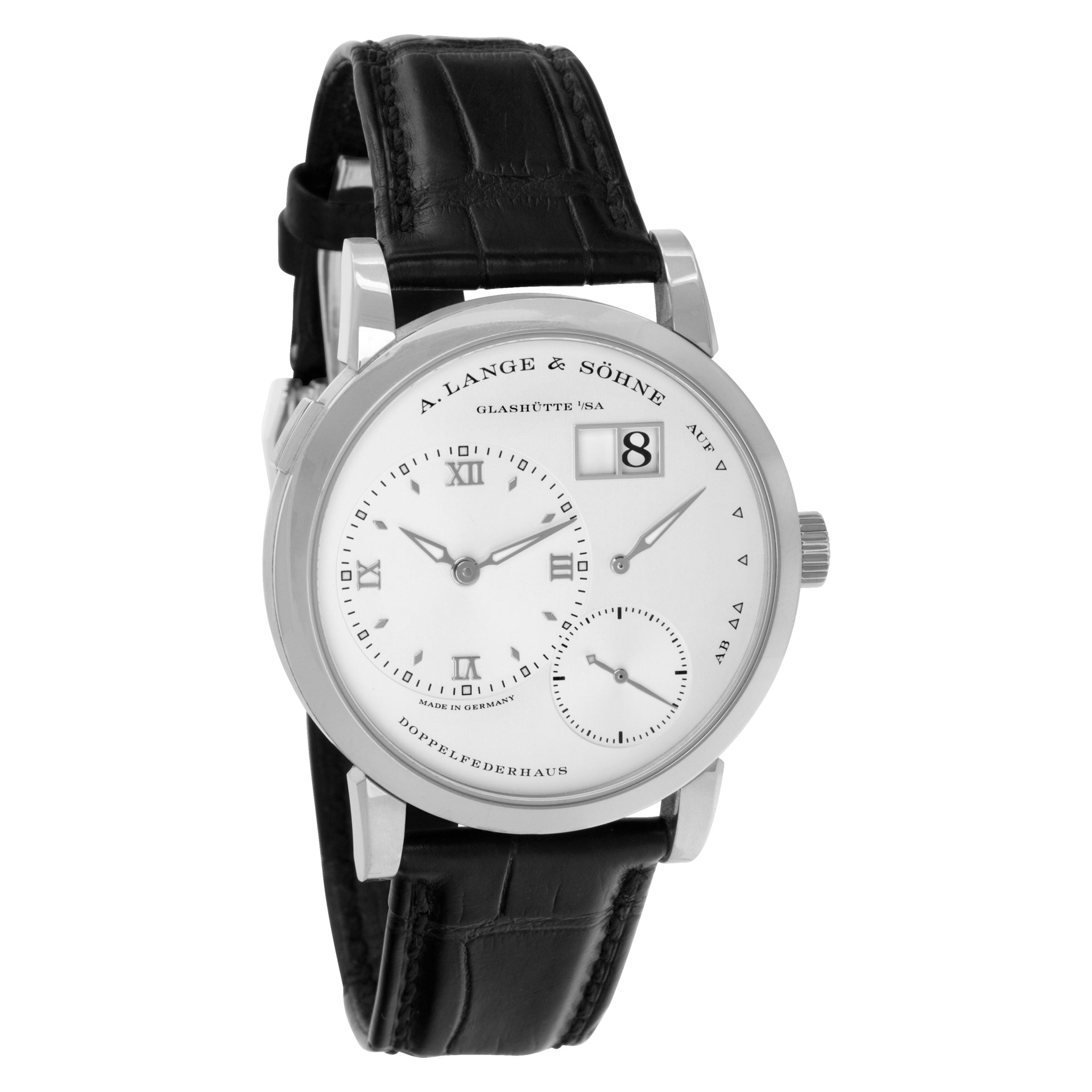 A. Lange & Sohne 191.039 Lange 1 Manual Male 18k White Gold Watches A. Lange & Sohne 191.039 Lange 1 Manual Male 18k White Gold Watches