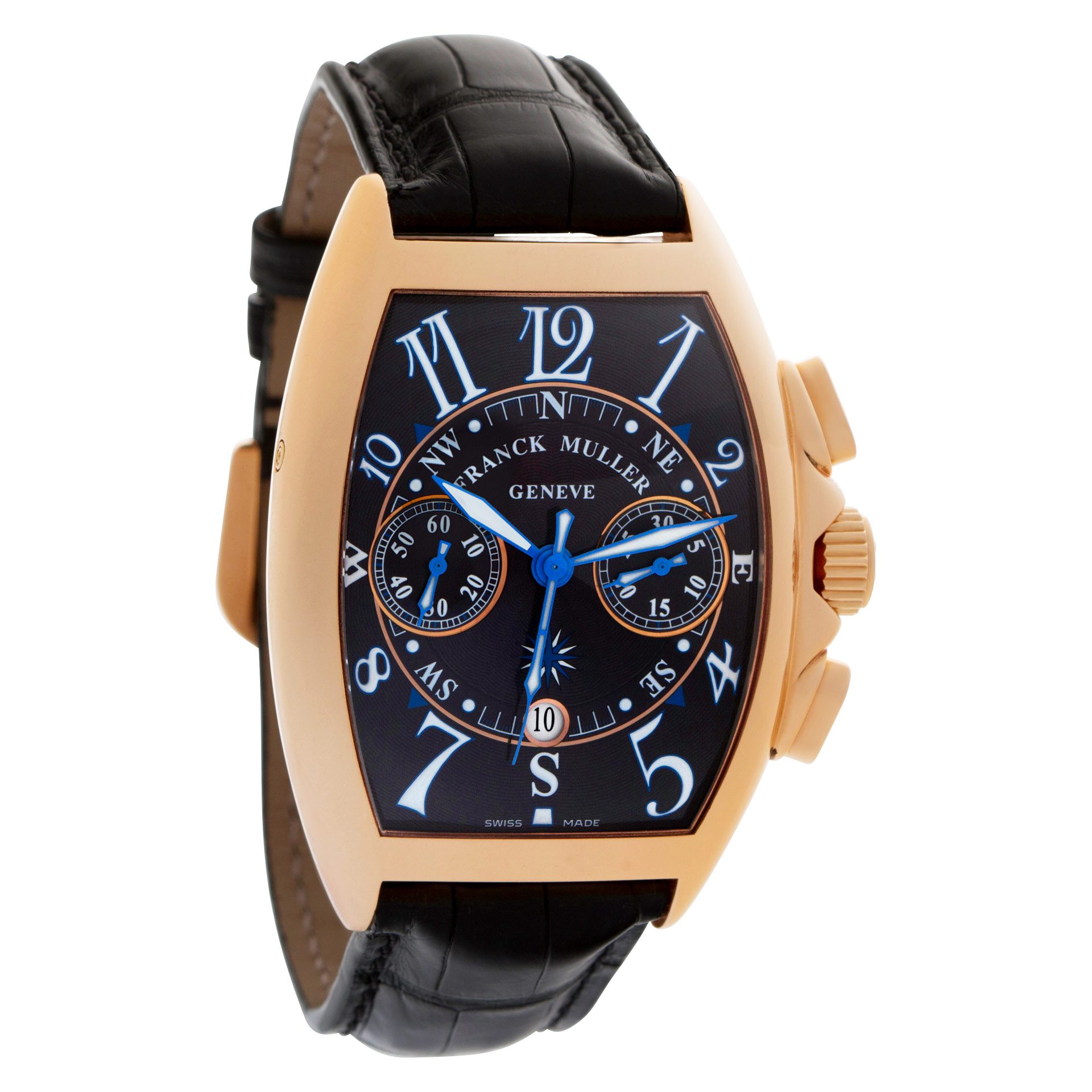 Franck Muller 8080 CC AT Curvex Automatic Male 18k Pink Gold Watches Franck Muller 8080 CC AT Curvex Automatic Male 18k Pink Gold Watches