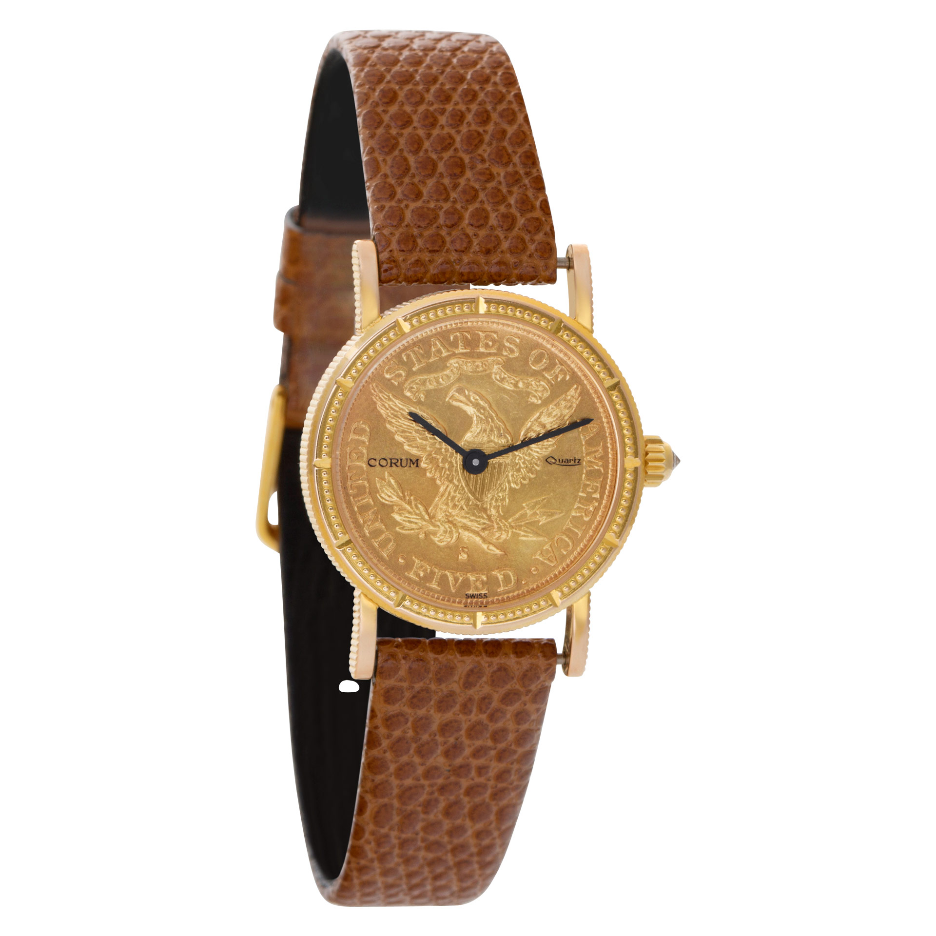 Corum Corum 2918 $5 Coin Quartz Female 18k yellow gold Watches Corum Corum 2918 $5 Coin Quartz Female 18k yellow gold Watches