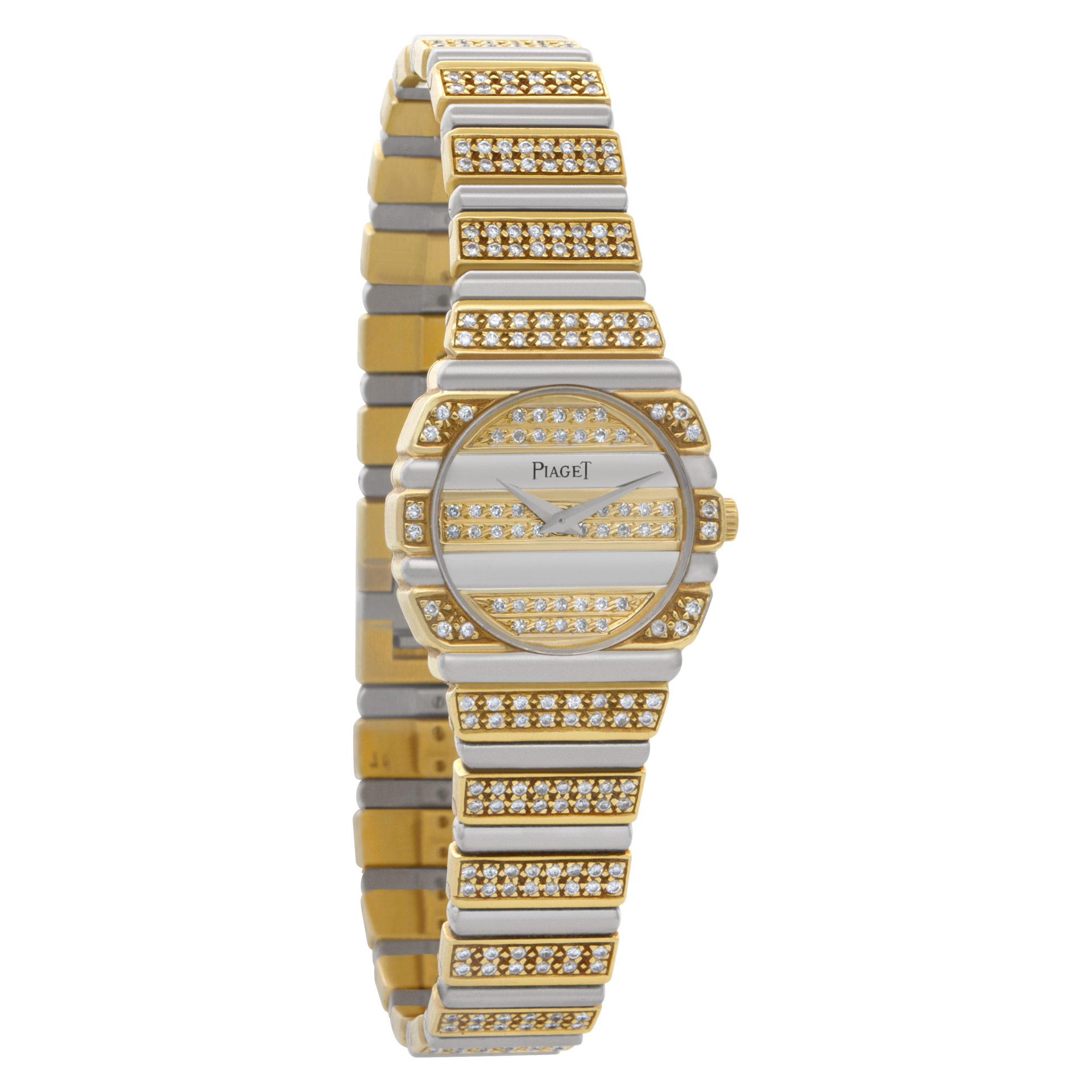 Piaget 861 C 725 Polo Quartz Female 18k White & Yellow Gold Watches Piaget 861 C 725 Polo Quartz Female 18k White & Yellow Gold Watches