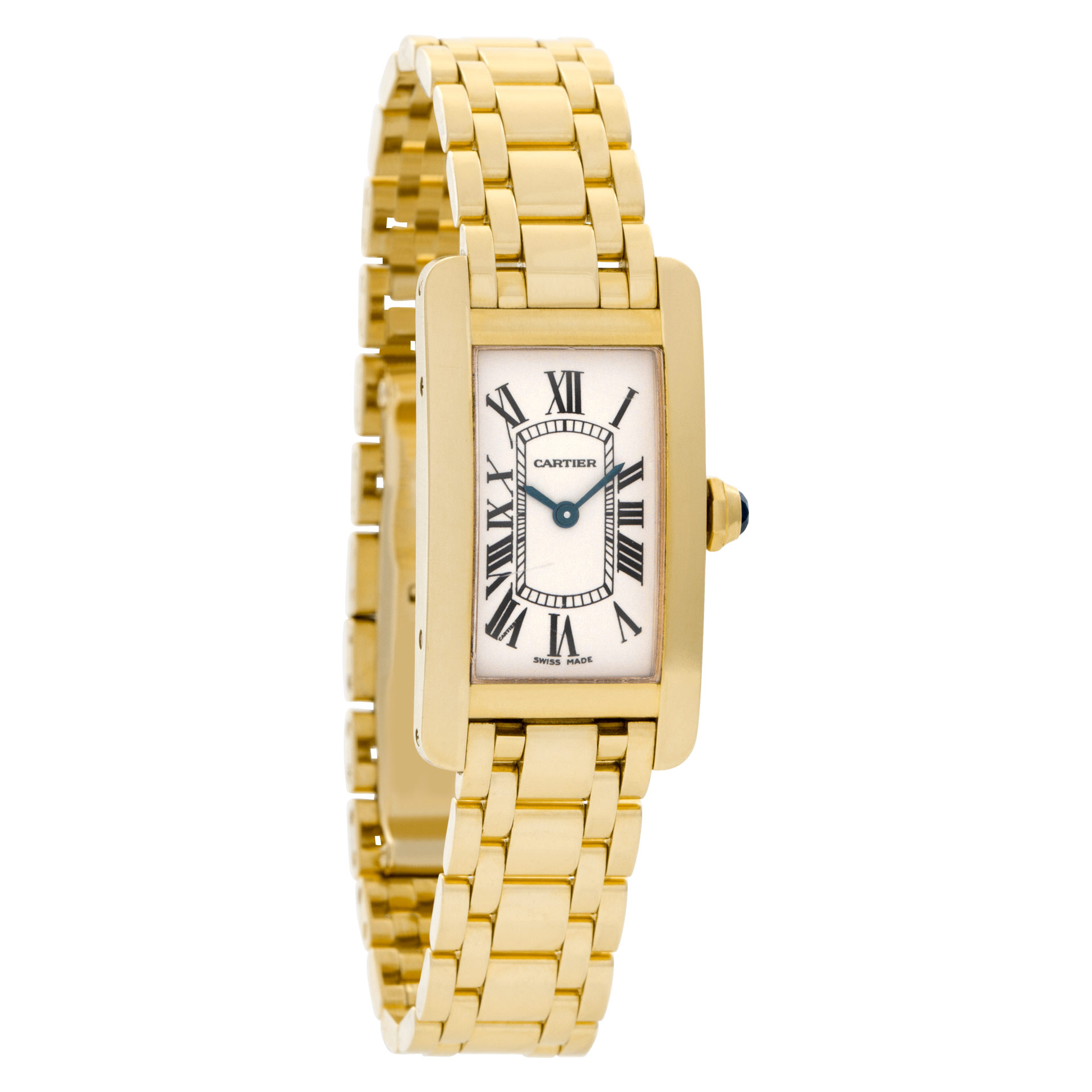 Cartier W26015K2 Tank Americaine Quartz Female 18k yellow gold Watches Cartier W26015K2 Tank Americaine Quartz Female 18k yellow gold Watches