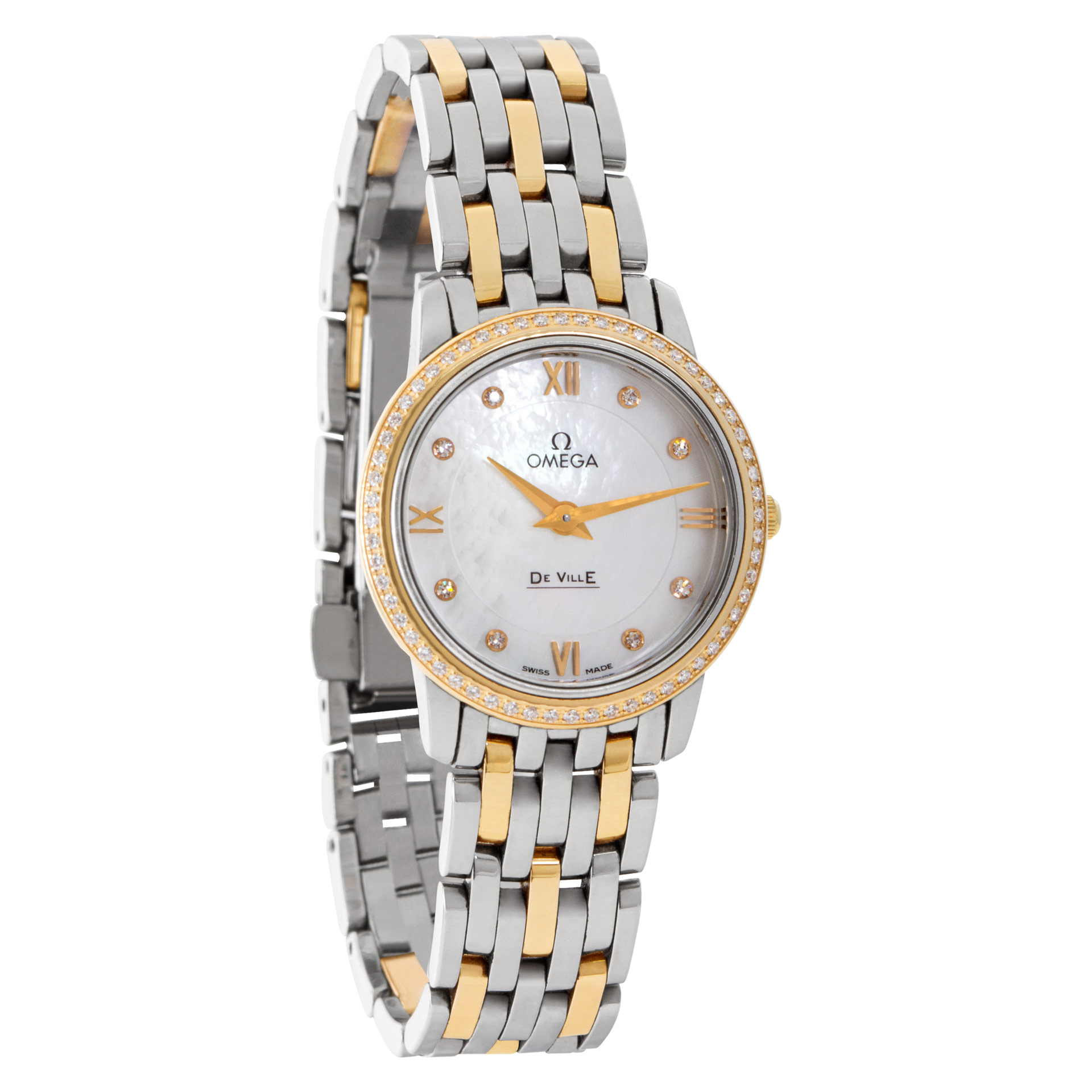 Omega 42425276055002 De Ville Quartz Female 18k rose gold & stainless steel Watches Omega 42425276055002 De Ville Quartz Female 18k rose gold & stainless steel Watches
