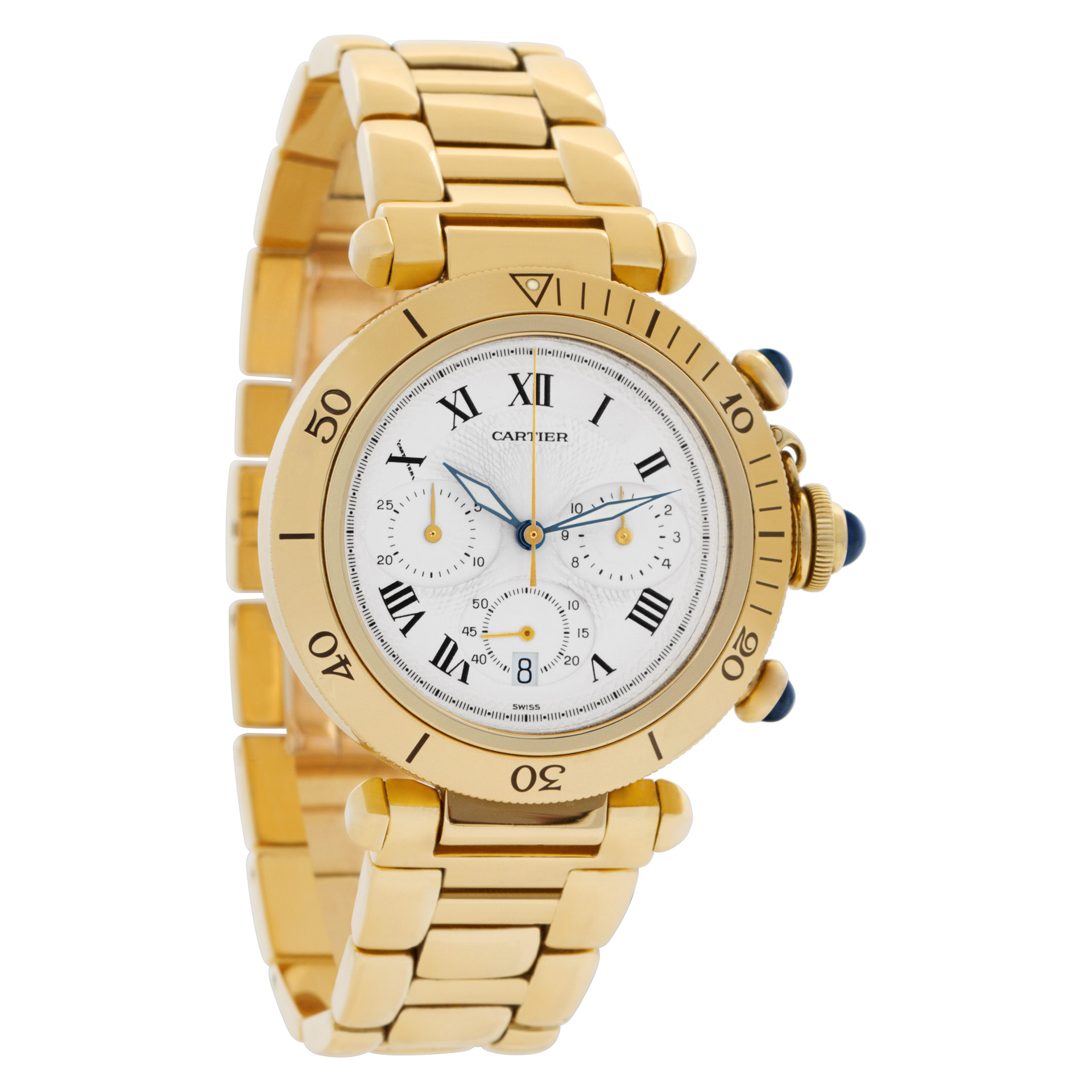 Cartier w30009D1 Pasha 38 Quartz Male 18k yellow gold Watches Cartier w30009D1 Pasha 38 Quartz Male 18k yellow gold Watches